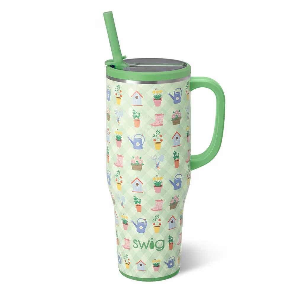 Green Thumb Leakproof 40 oz Swig Mega Mug