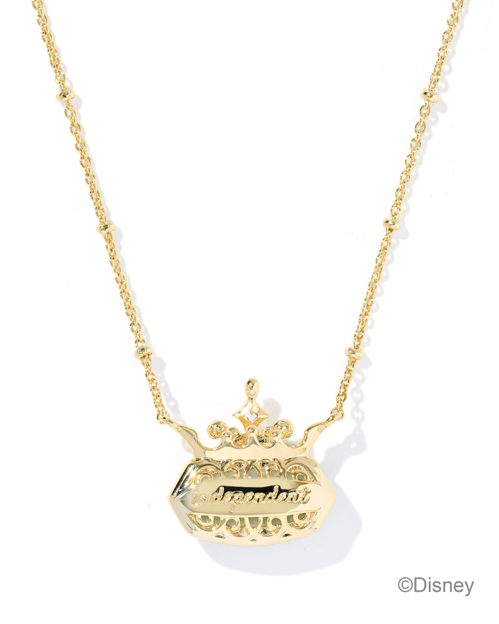 Kendra Scott Disney Elisa Princess Short Pendant Necklace - Gold London Blue (Independent)