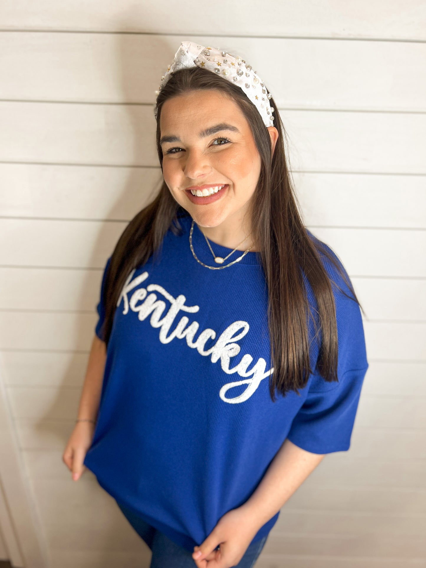 SMALL • Embroidered Kentucky Top