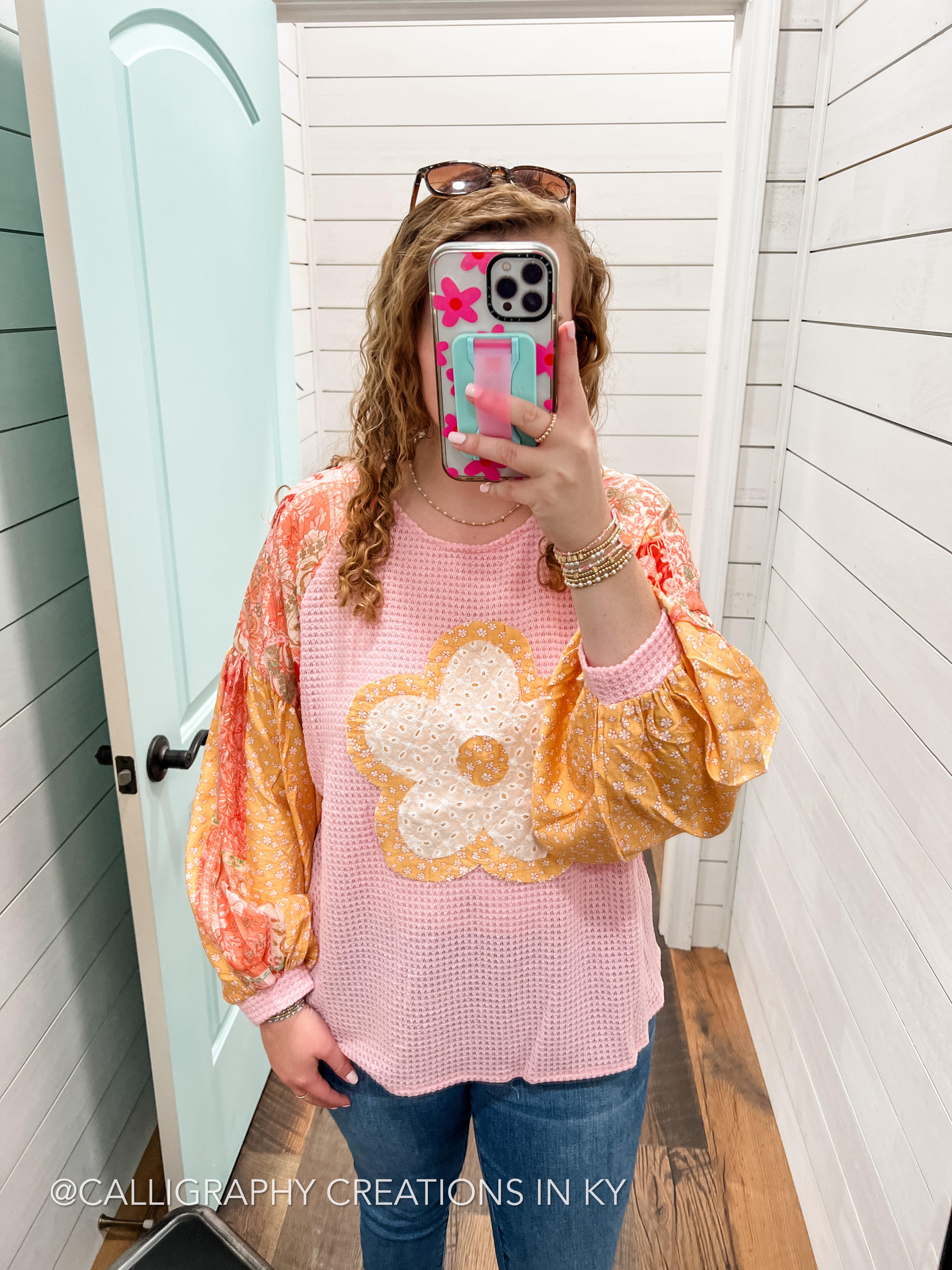 Pink | Flower Power Top