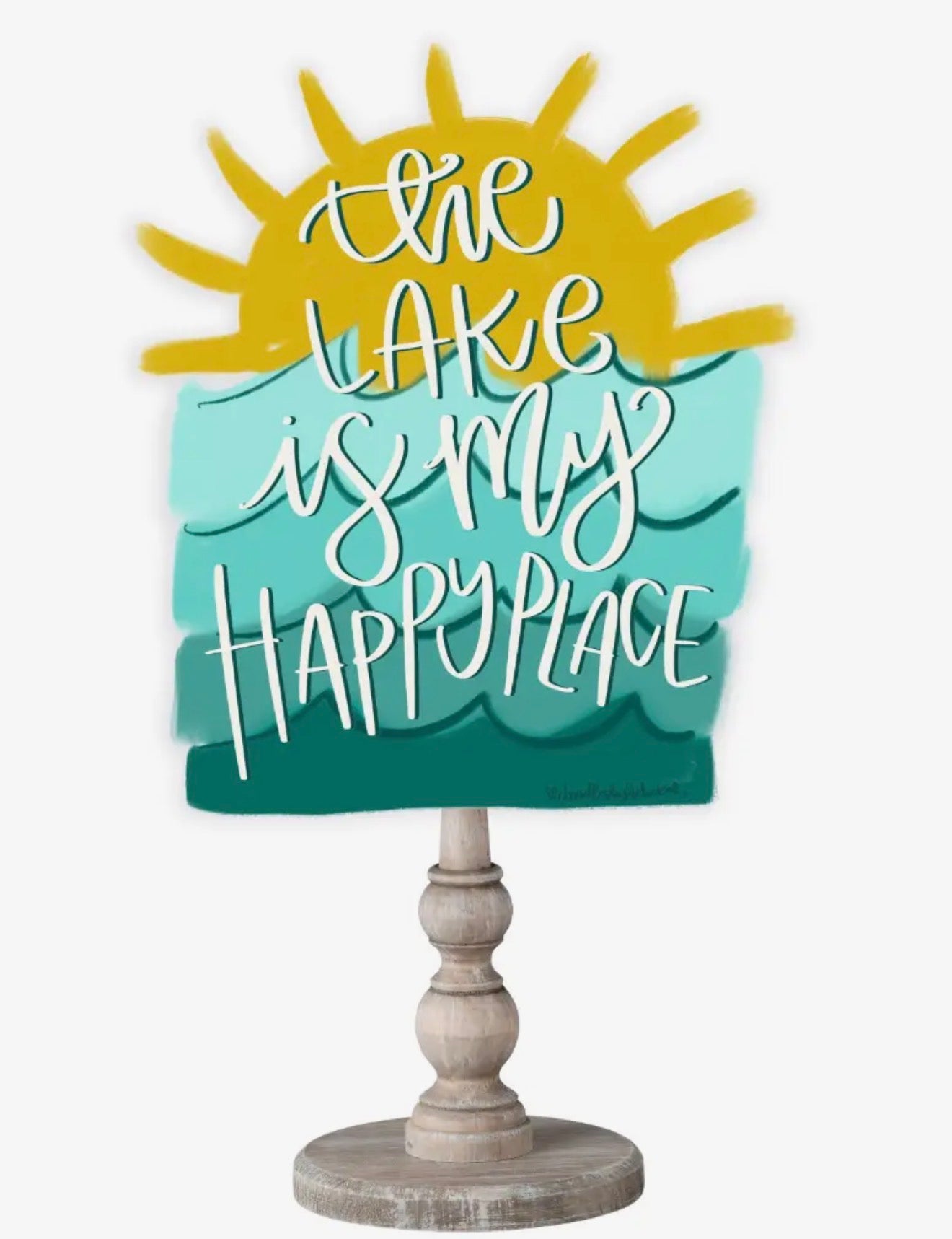 The Lake Is My Happy Place Topper - Doodles By Rebekah