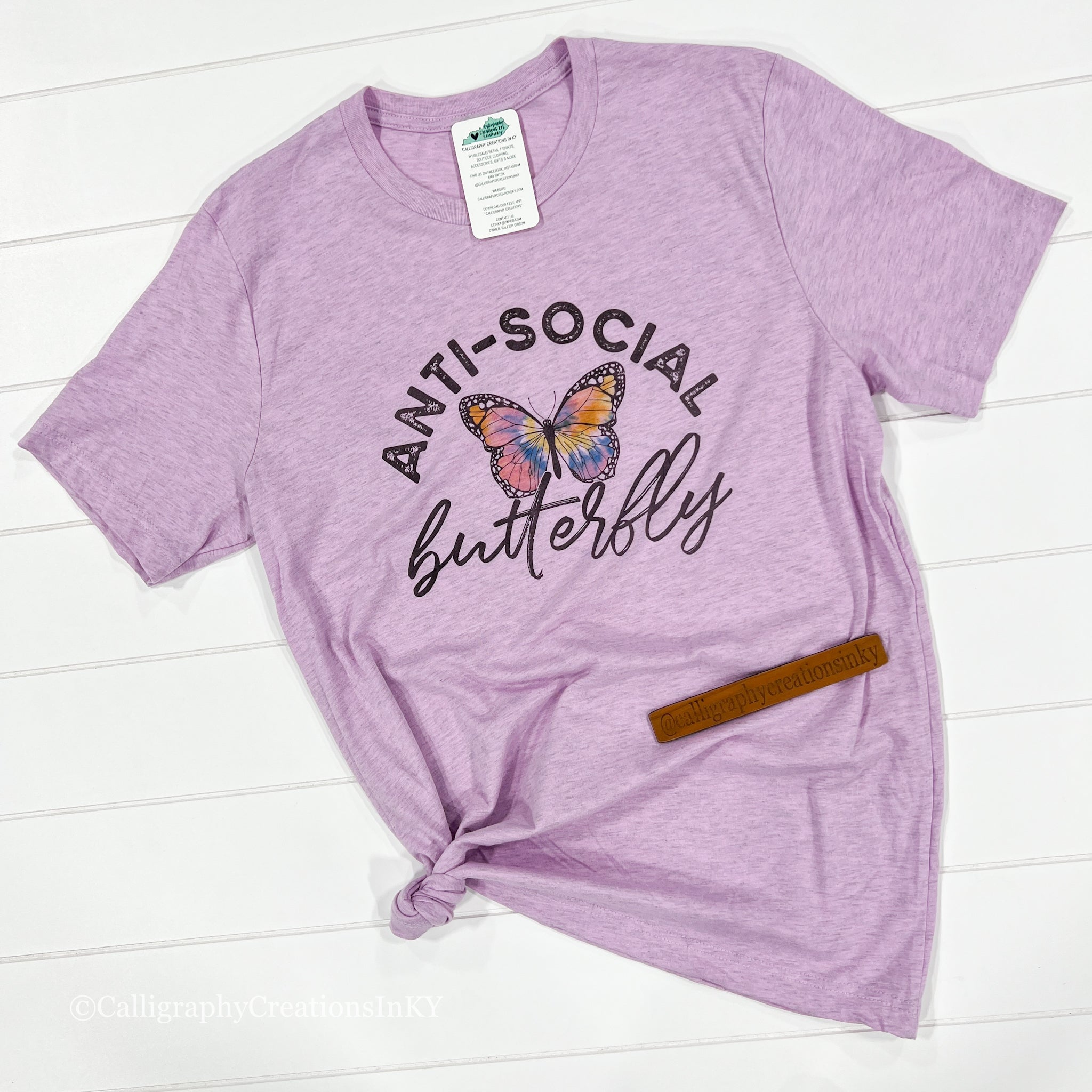 Anti Social Butterfly Tee *FINAL SALE*