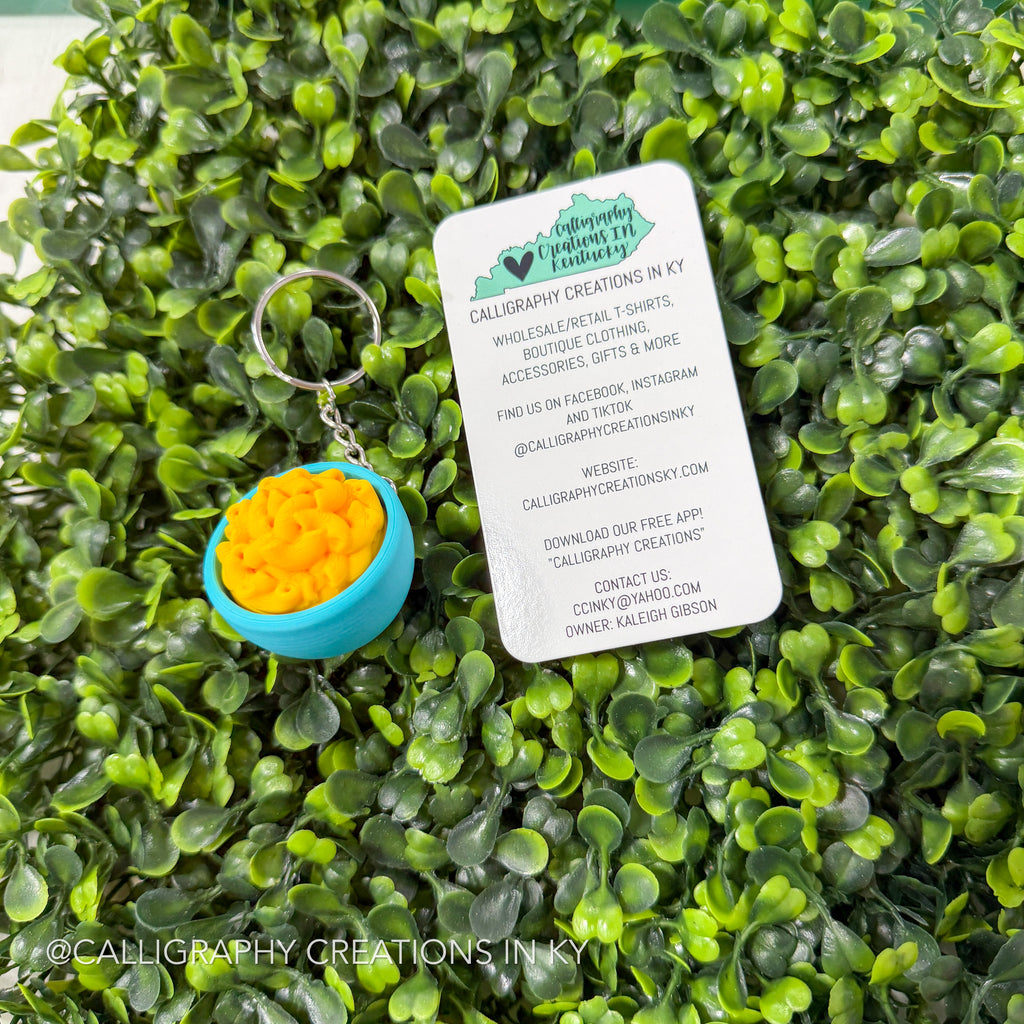 Mac & Cheese Fidget Clicker Keychain