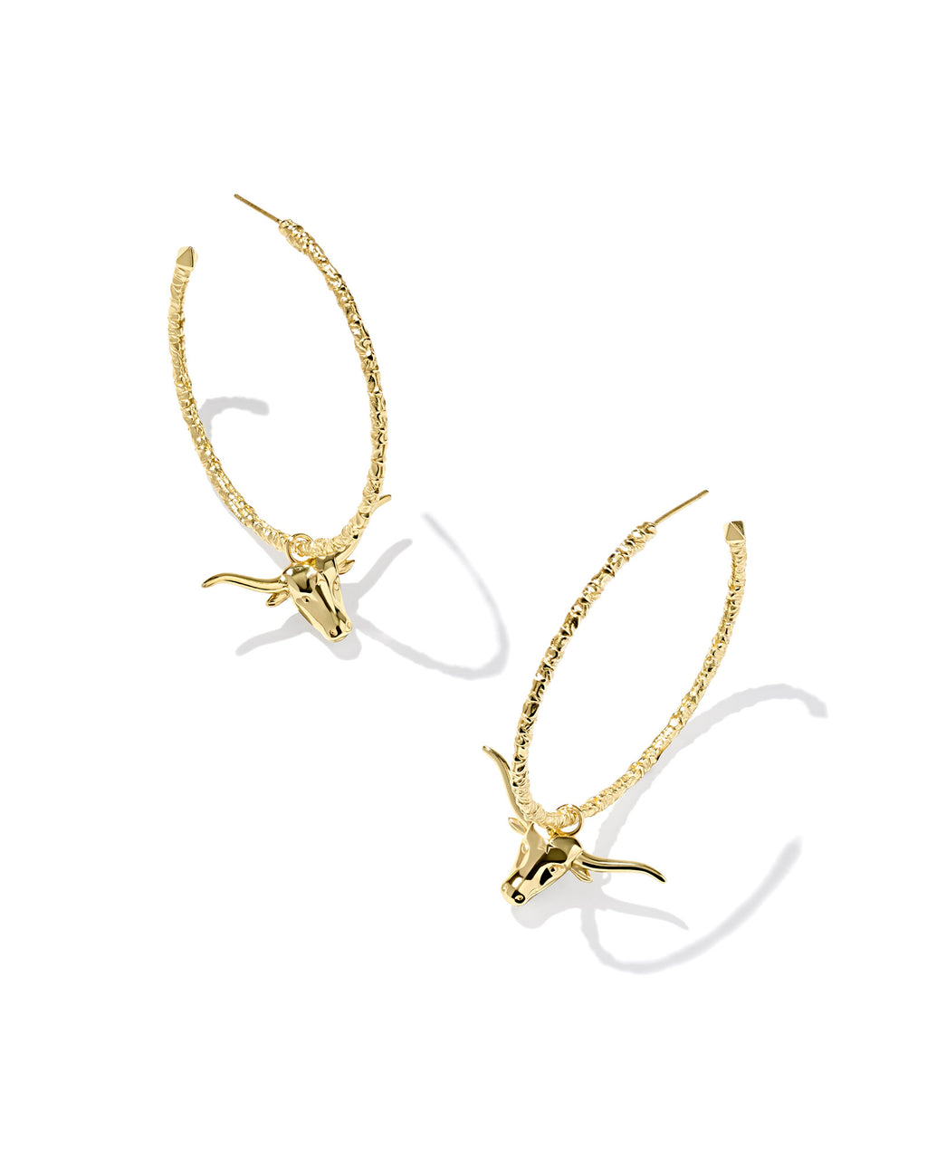 Kendra Scott Longhorn Hoop Earrings - Gold
