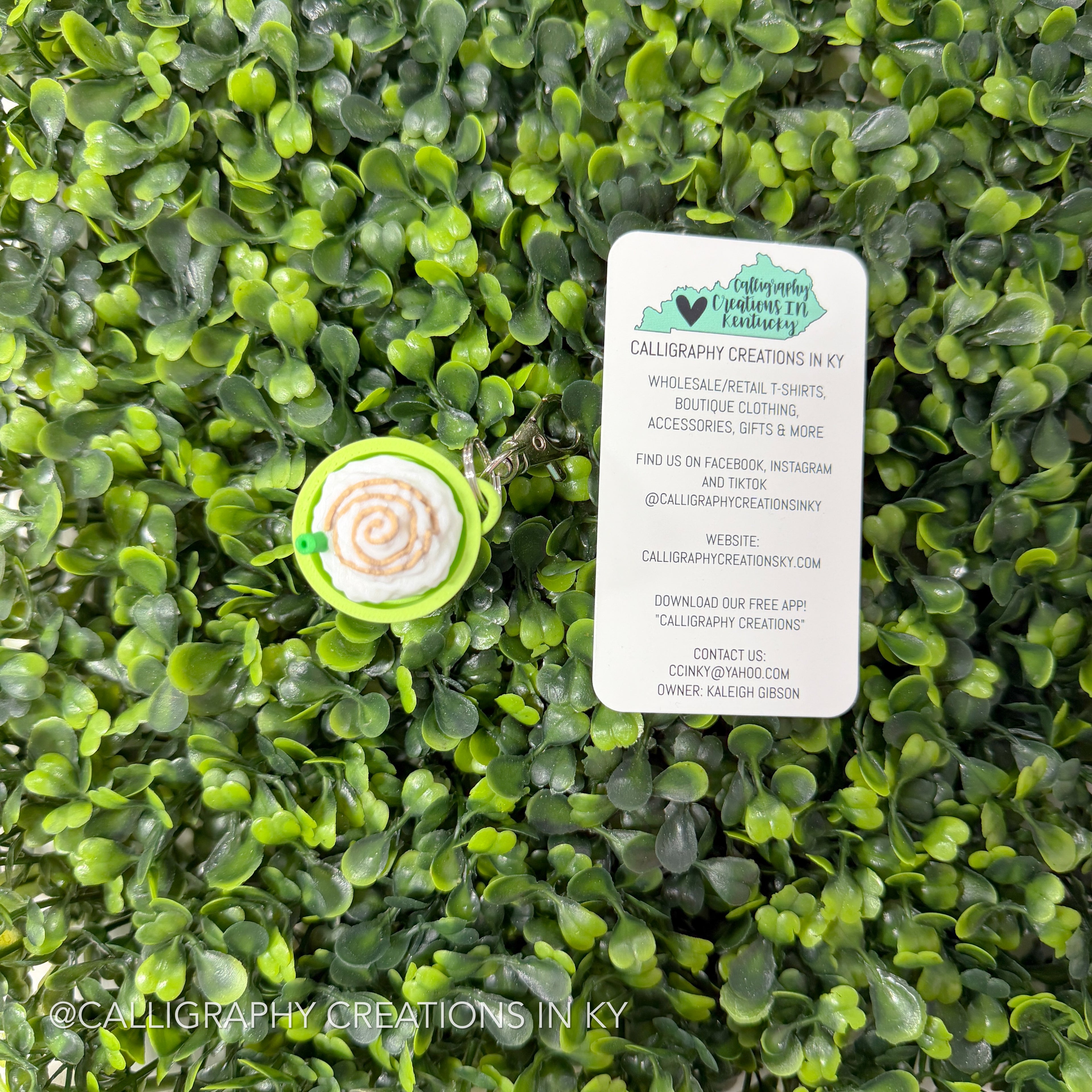 Apple Frappe Fidget Clicker Keychain