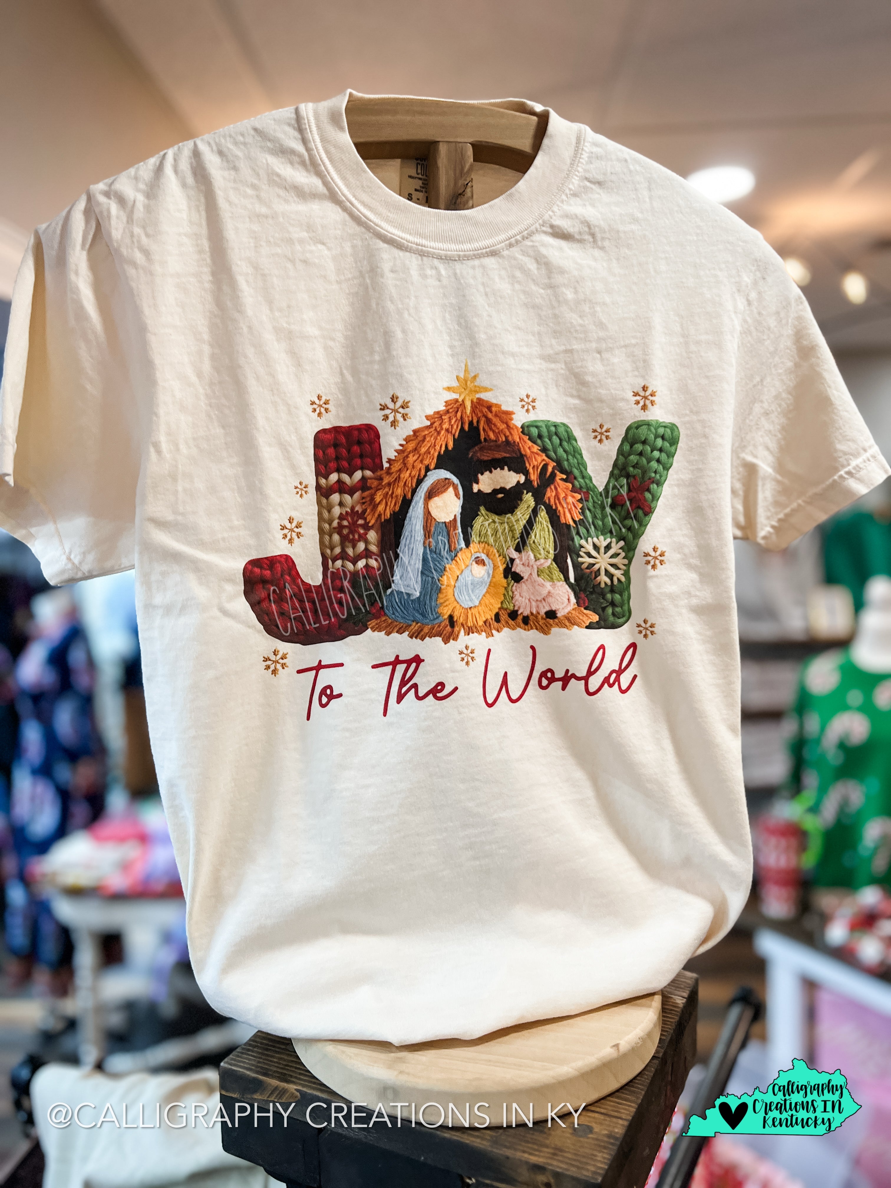 PREORDER • Faux Crochet Joy To The World CC Tee
