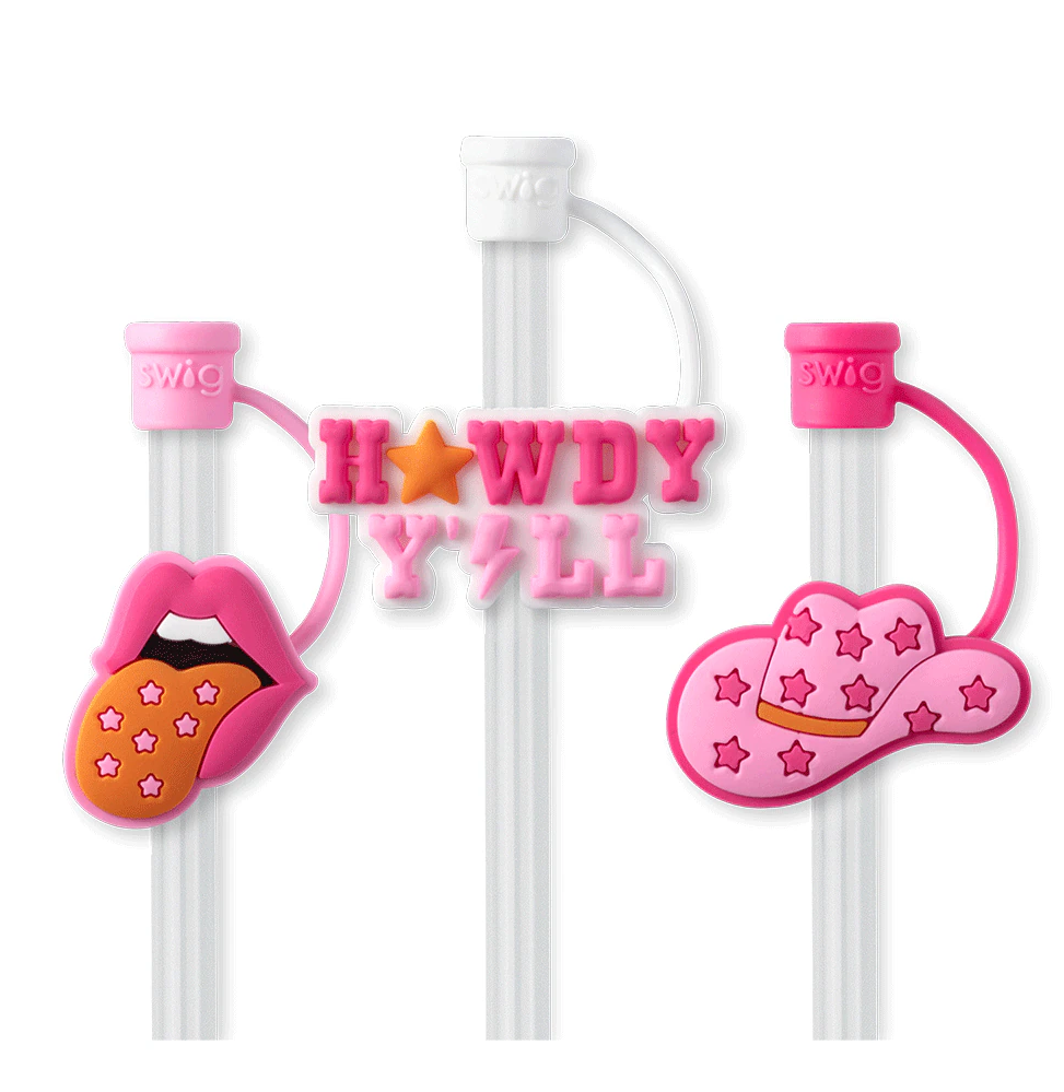 Howdy Yall Swig Straw Topper Set *CLOSING OUT STRAW TOPPER SETS * FINAL SALE*