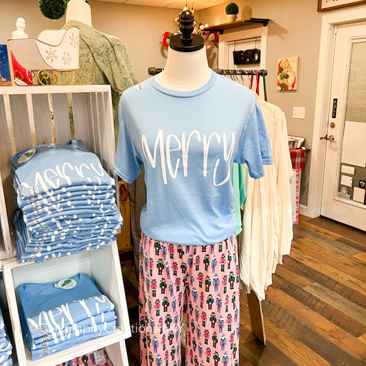 Blue Merry Tee FINAL SALE