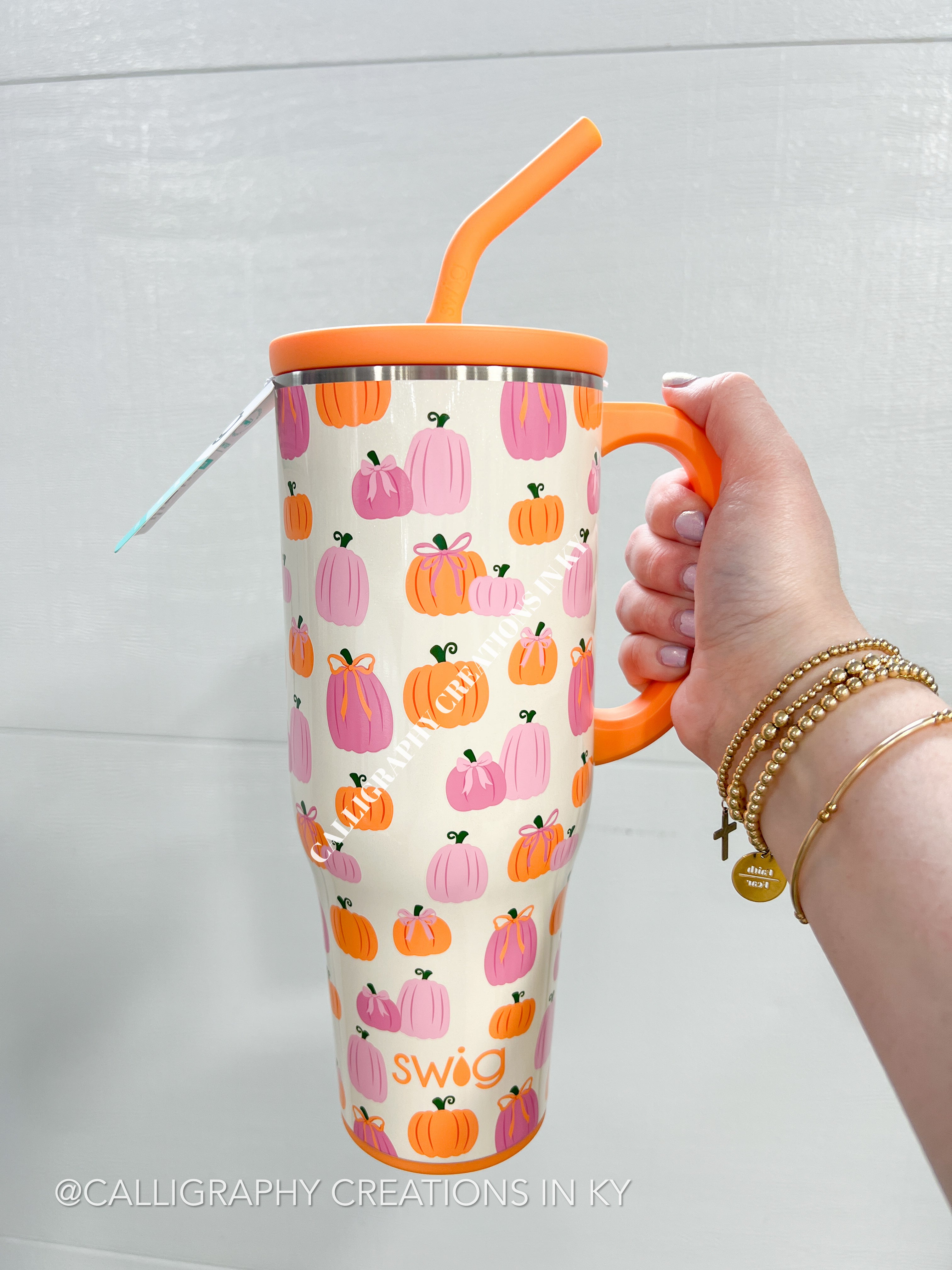 Pumpkins & Bows 40 oz Swig Mega Mug