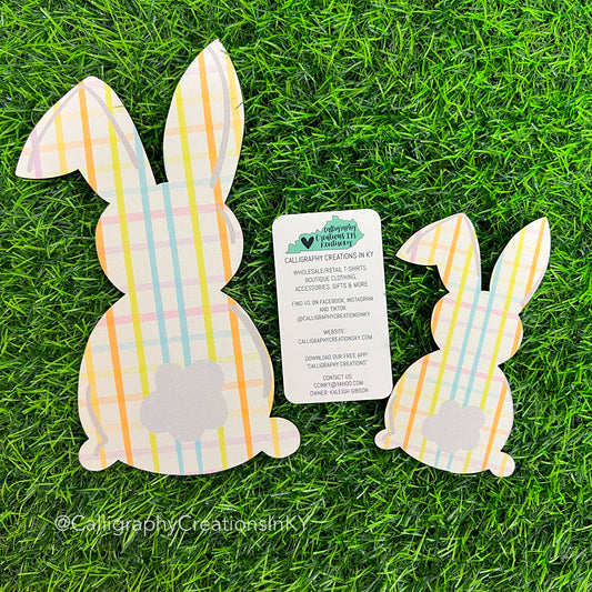 Plaid Bunny Attachment | Doodles By Rebekah