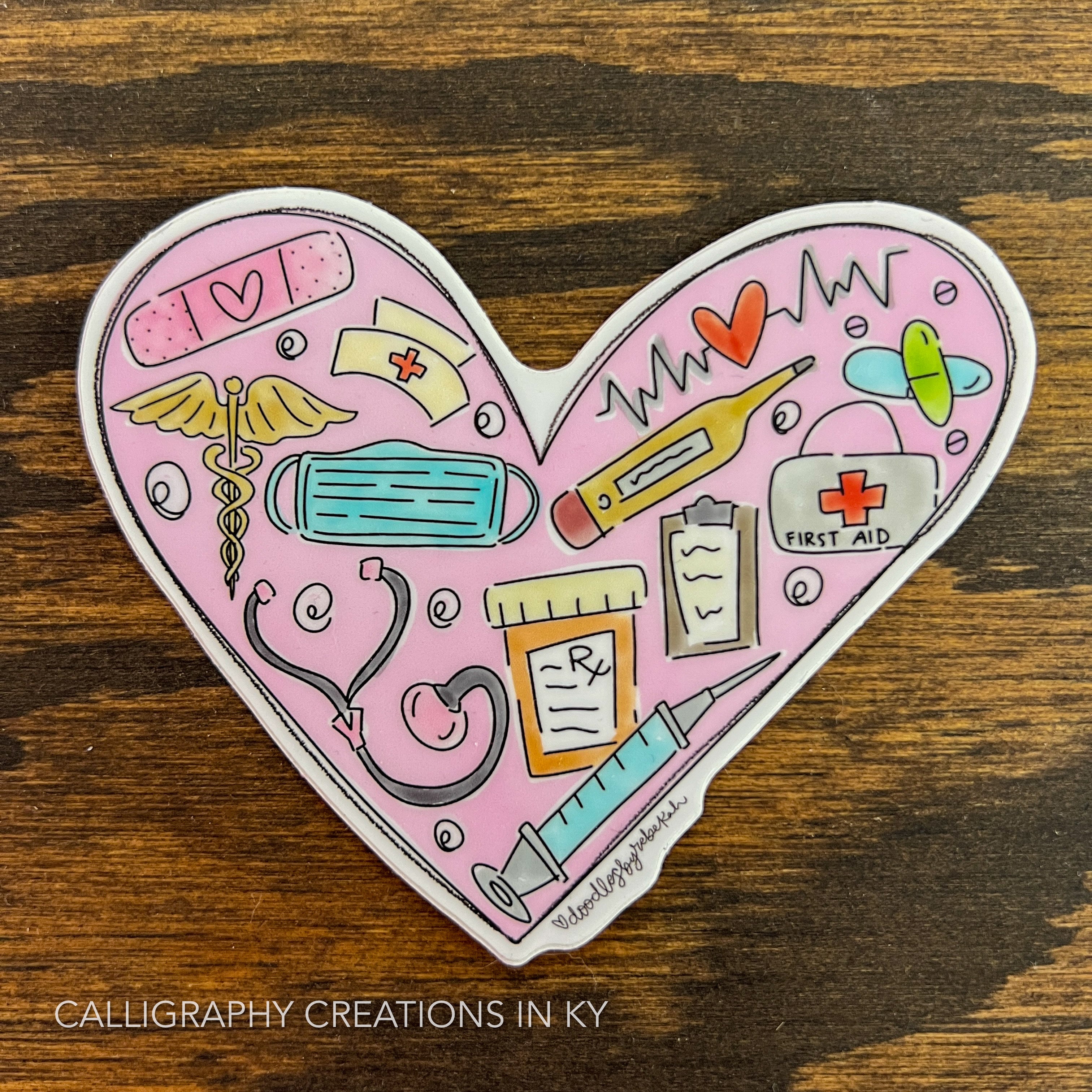 Nurse Heart - Doodles By Rebekah