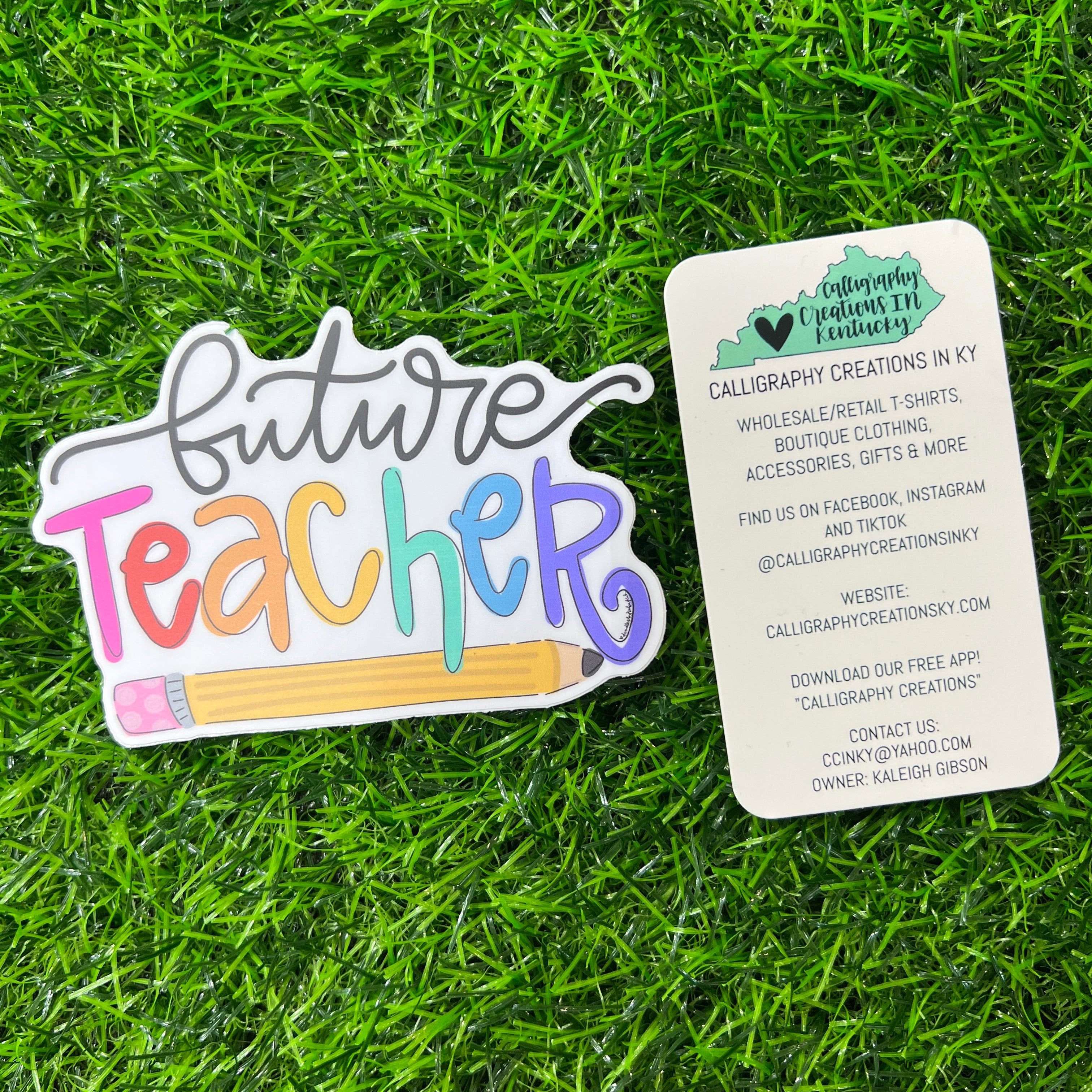 Future Teacher Sticker - Doodles By Rebekah