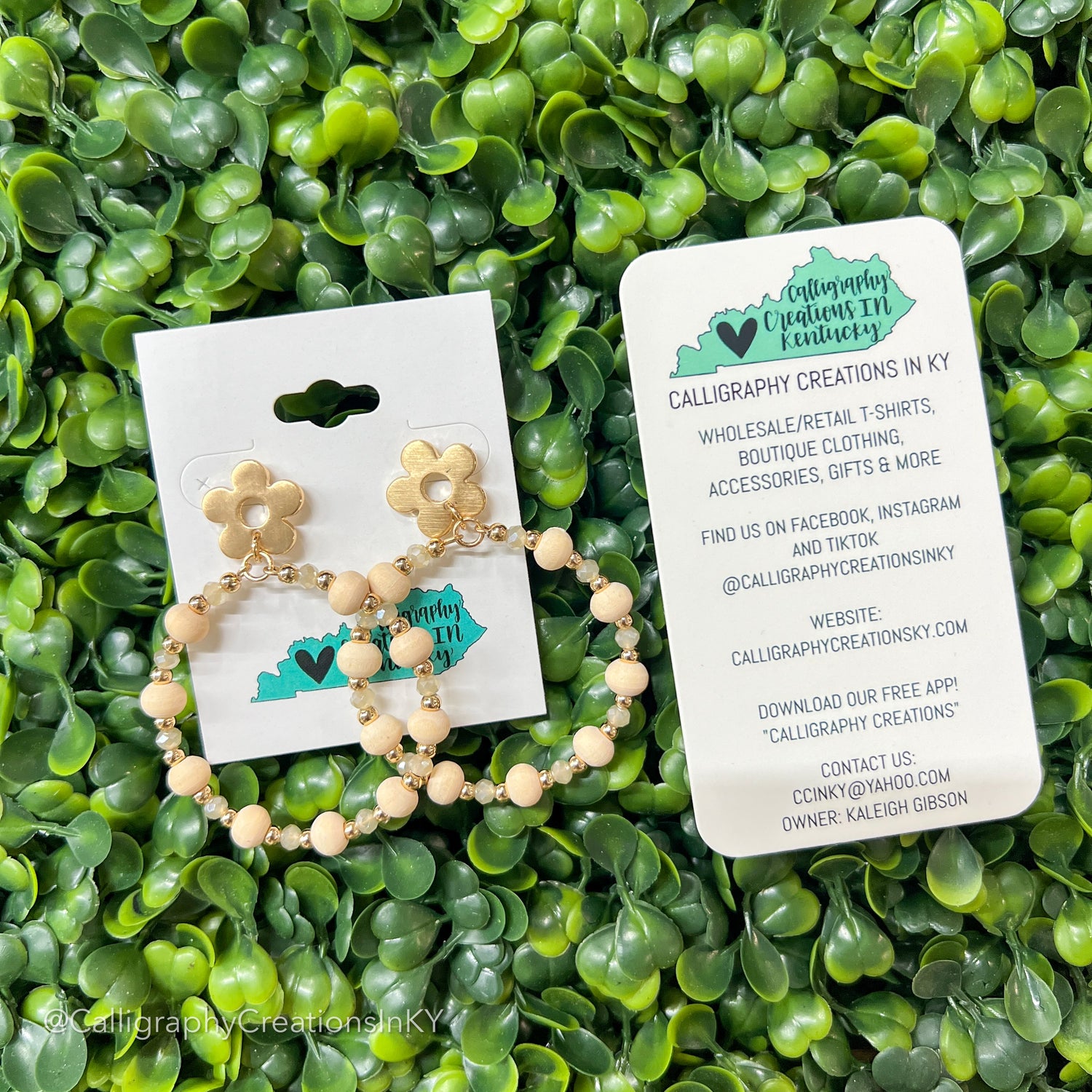 Natural • Flora Earrings – Calligraphy Creations In KY