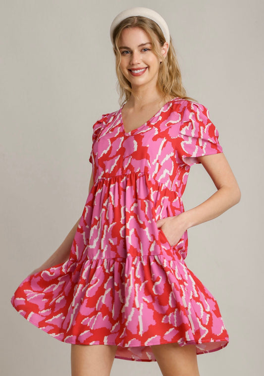 Red/Pink | Raven Mini Dress