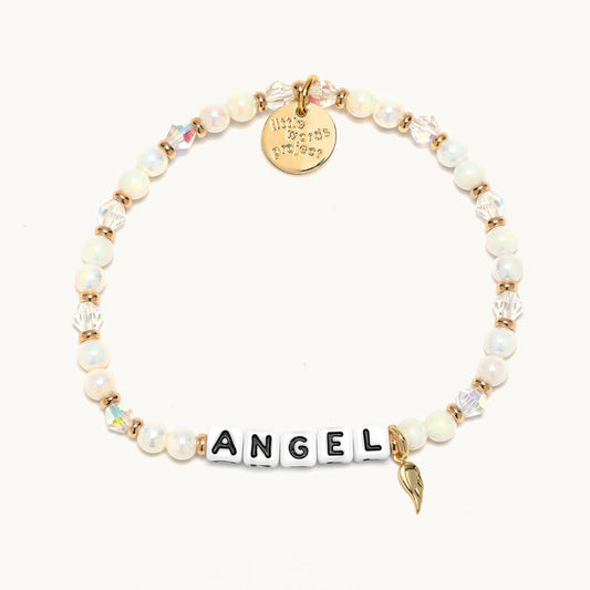 Angel / Angel Wing Little Words Project Beaded Bracelet