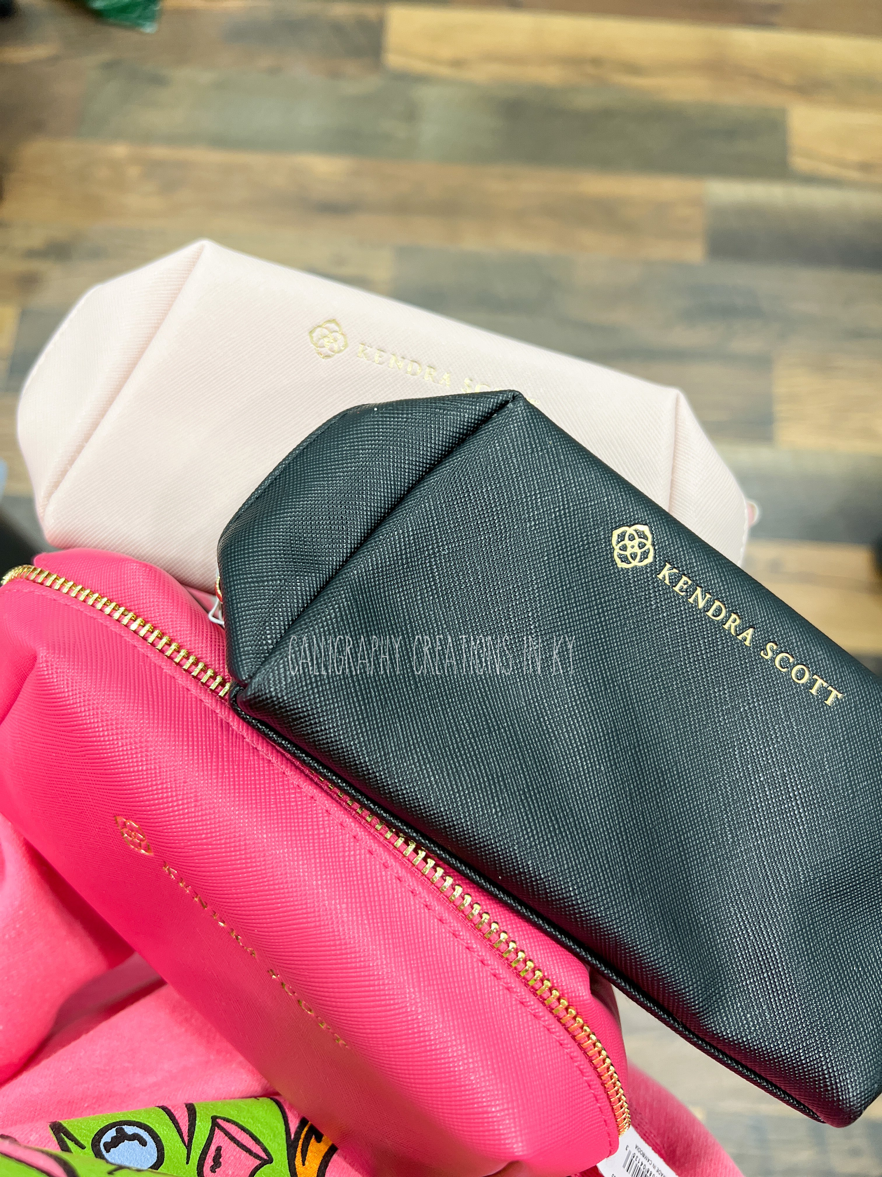 Kendra Scott Small Cosmetic Zip Case • Multiple Colors – Calligraphy Creations In KY Kendra Scott Small Cosmetic Zip Case • Multiple Colors – Calligraphy Creations In KY