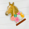 Floral Horse Doodles By Rebekah Topper *FINAL SALE*