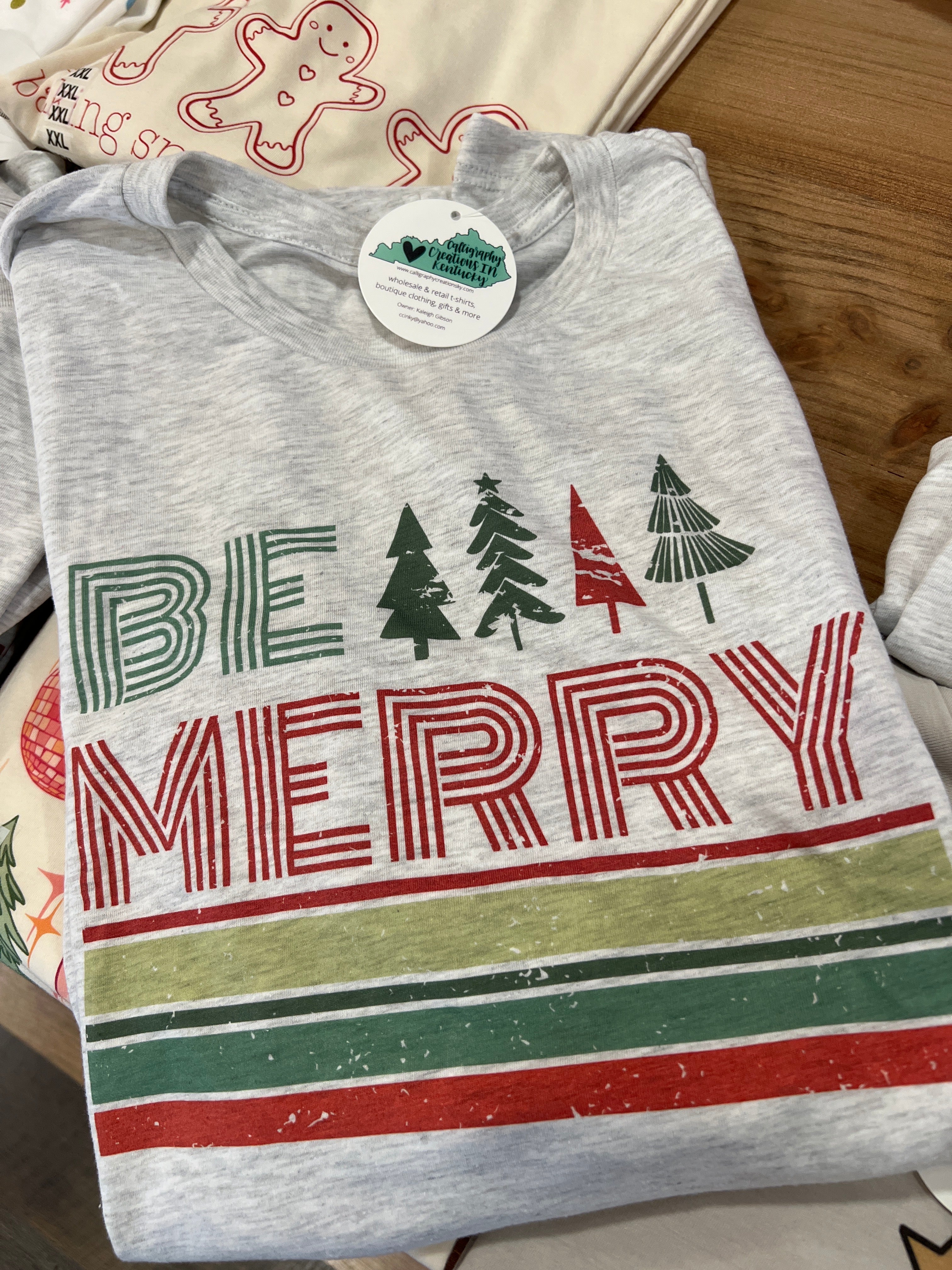 Be Merry Stripes Tee