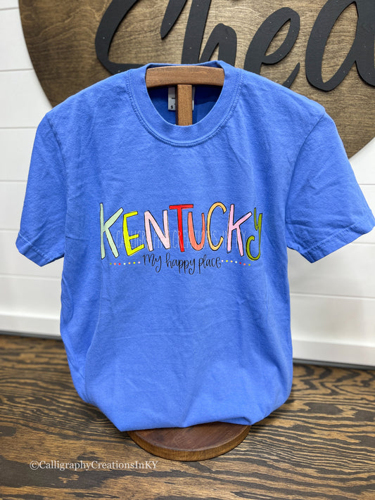 KY Happy Place Tee FINAL SALE