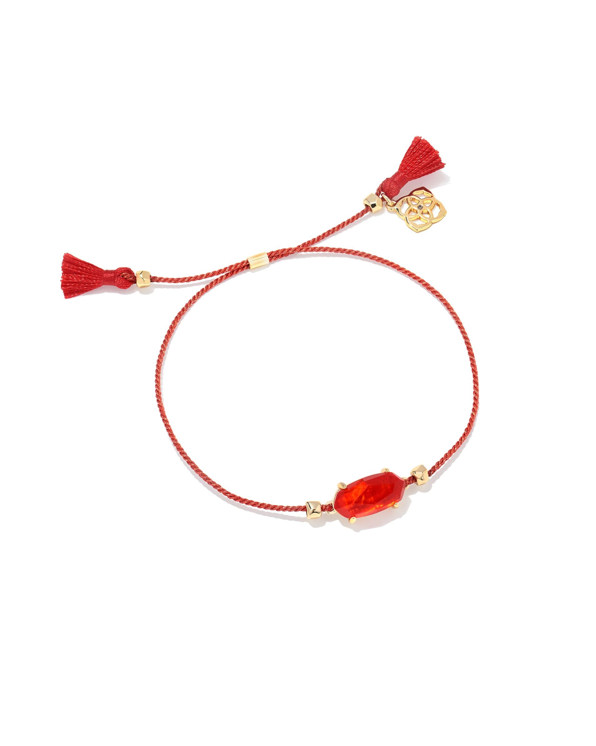 Kendra Scott Everlyne Friendship Bracelet - Gold Red Illusion