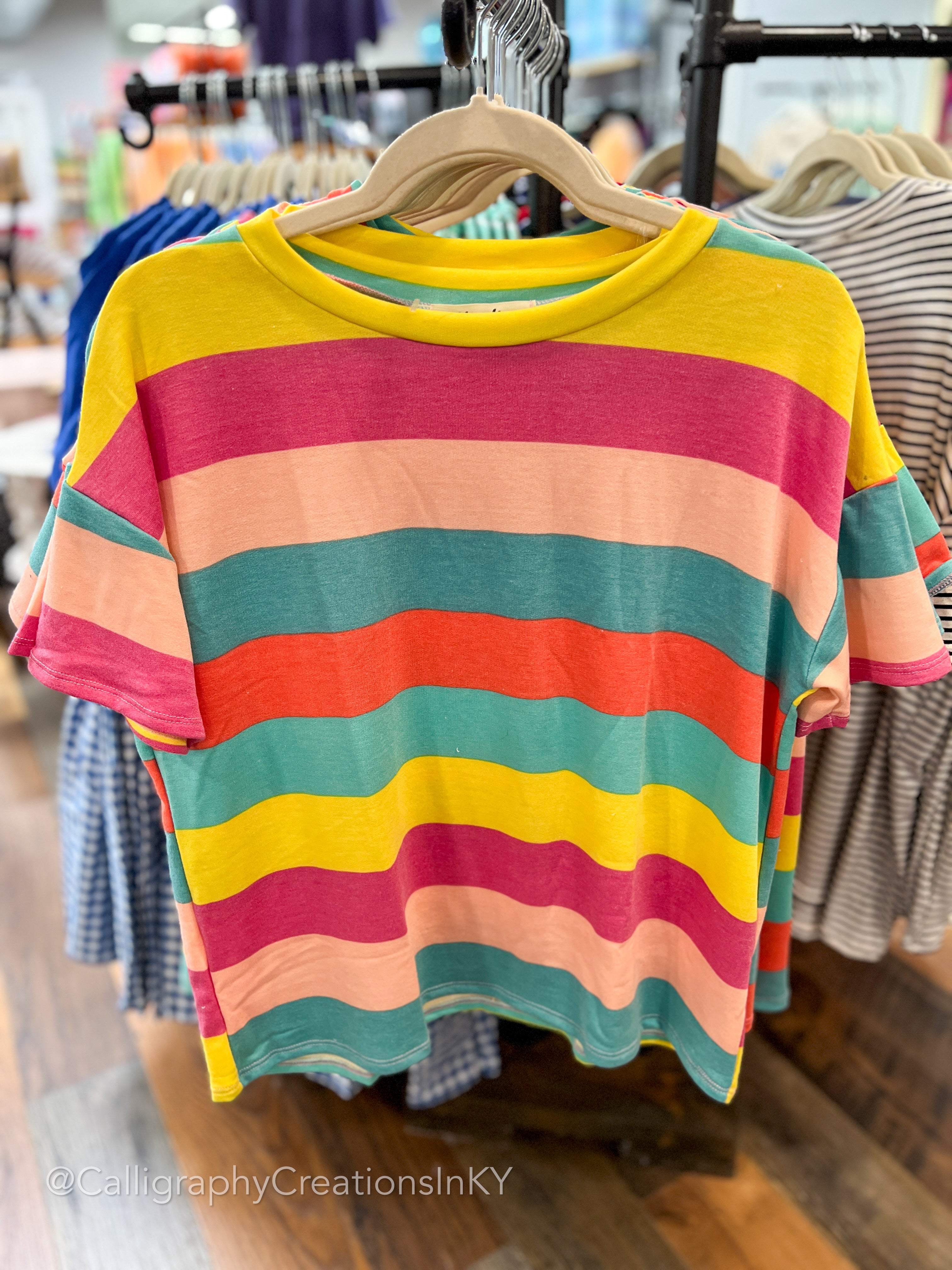 Joyful Stripe Top