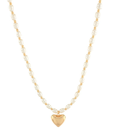 Pearl Heart Necklace