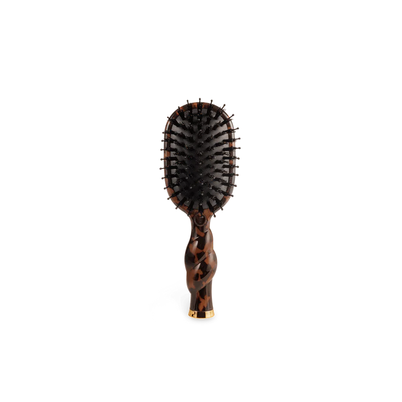 Teleties Mini Boar Bristle Hair Brush - Tortoise