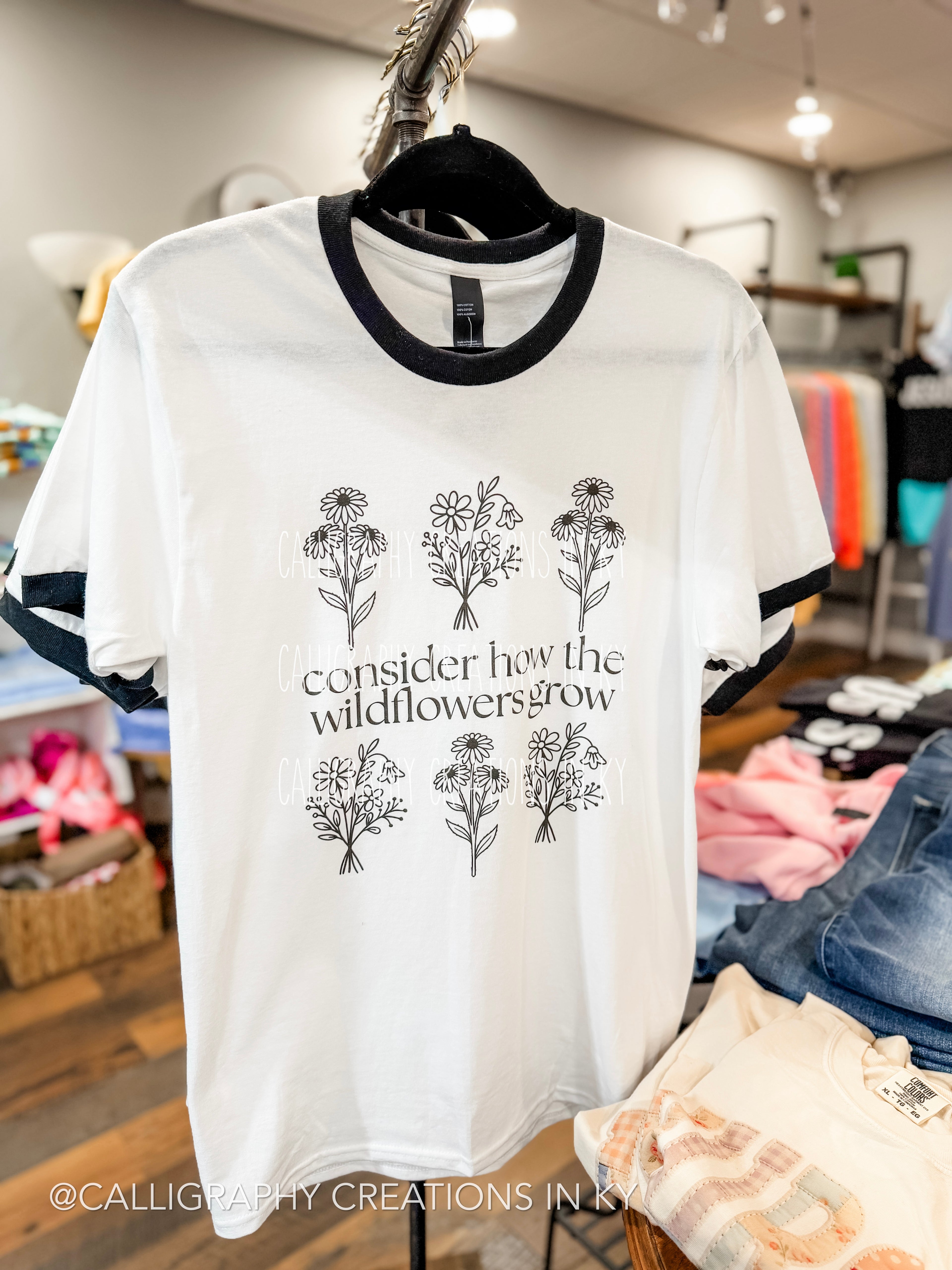 Wildflowers Ringer Tee