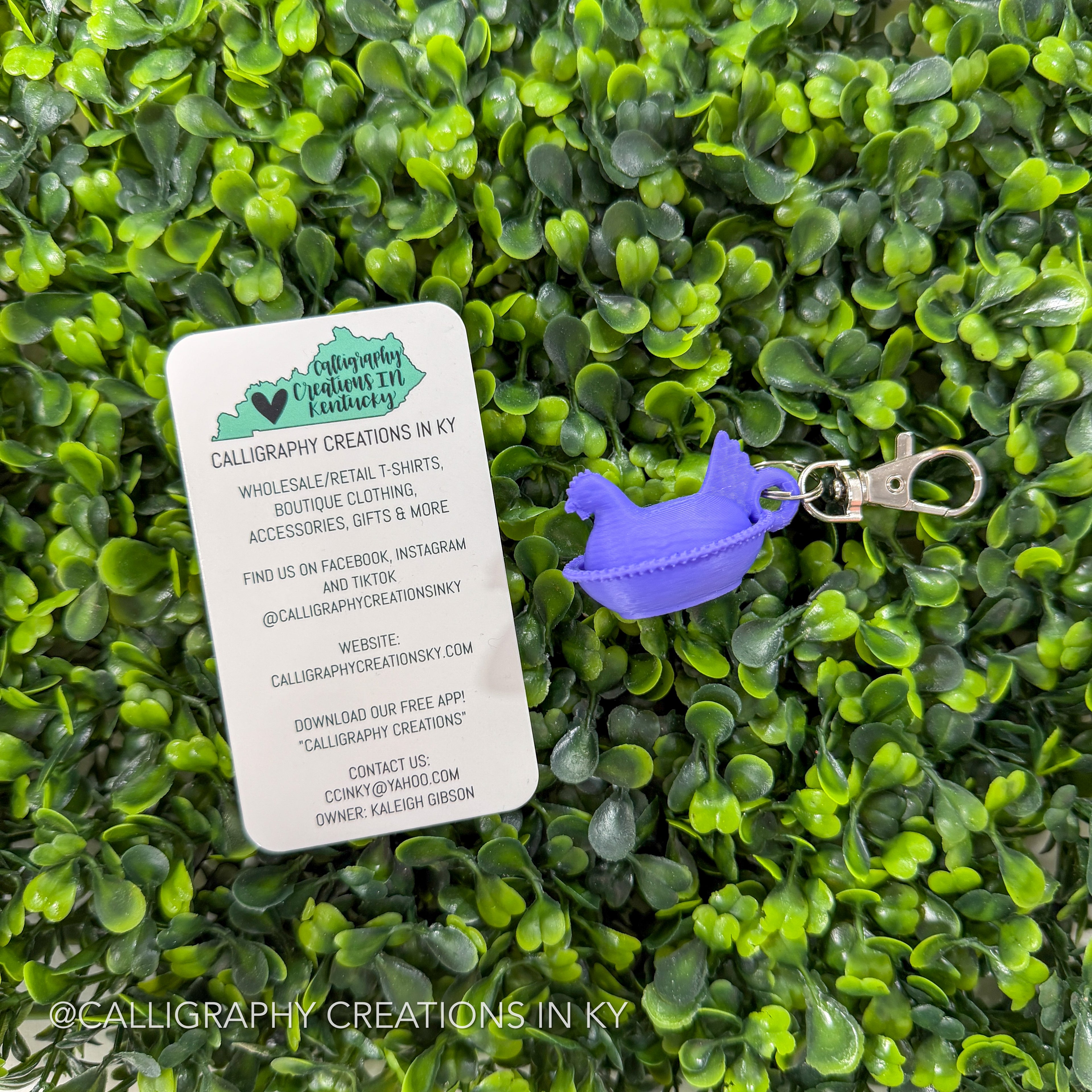 Purple | Hen Keychain