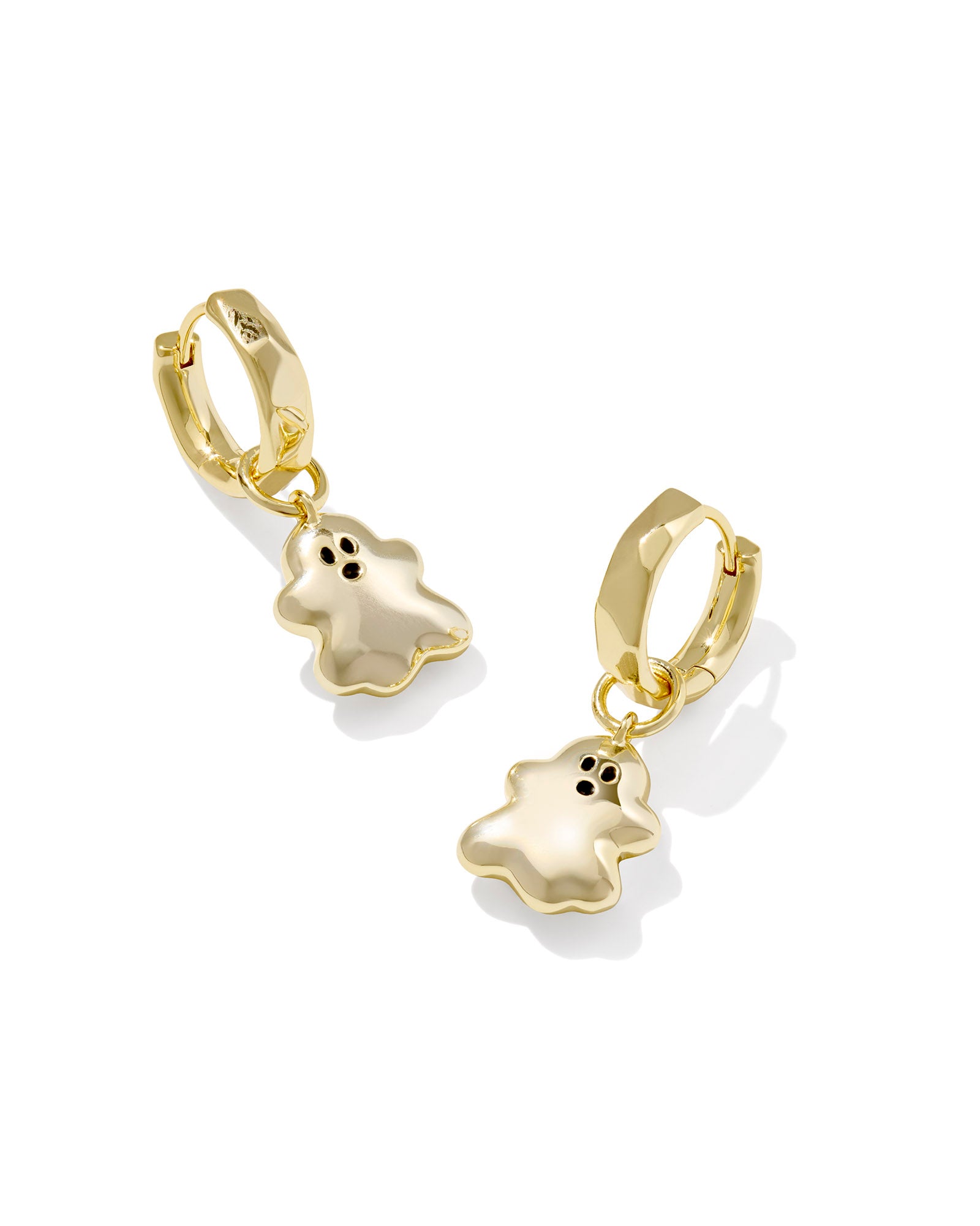 Kendra Scott Ghost Huggie Earrings - Gold White Mother Of Pearl