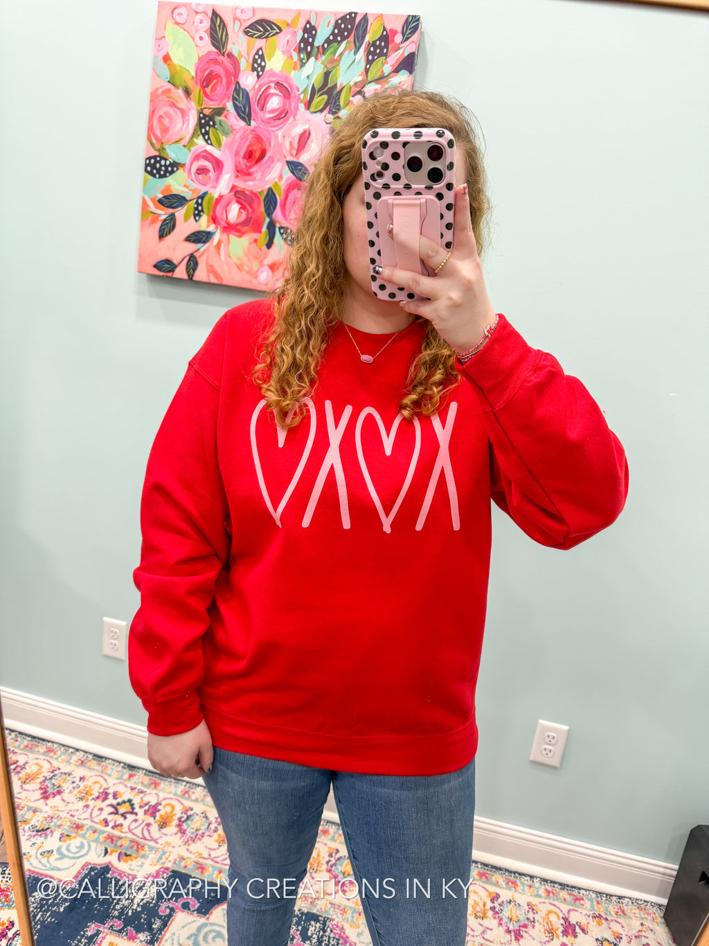 Red XOXO Sweatshirt
