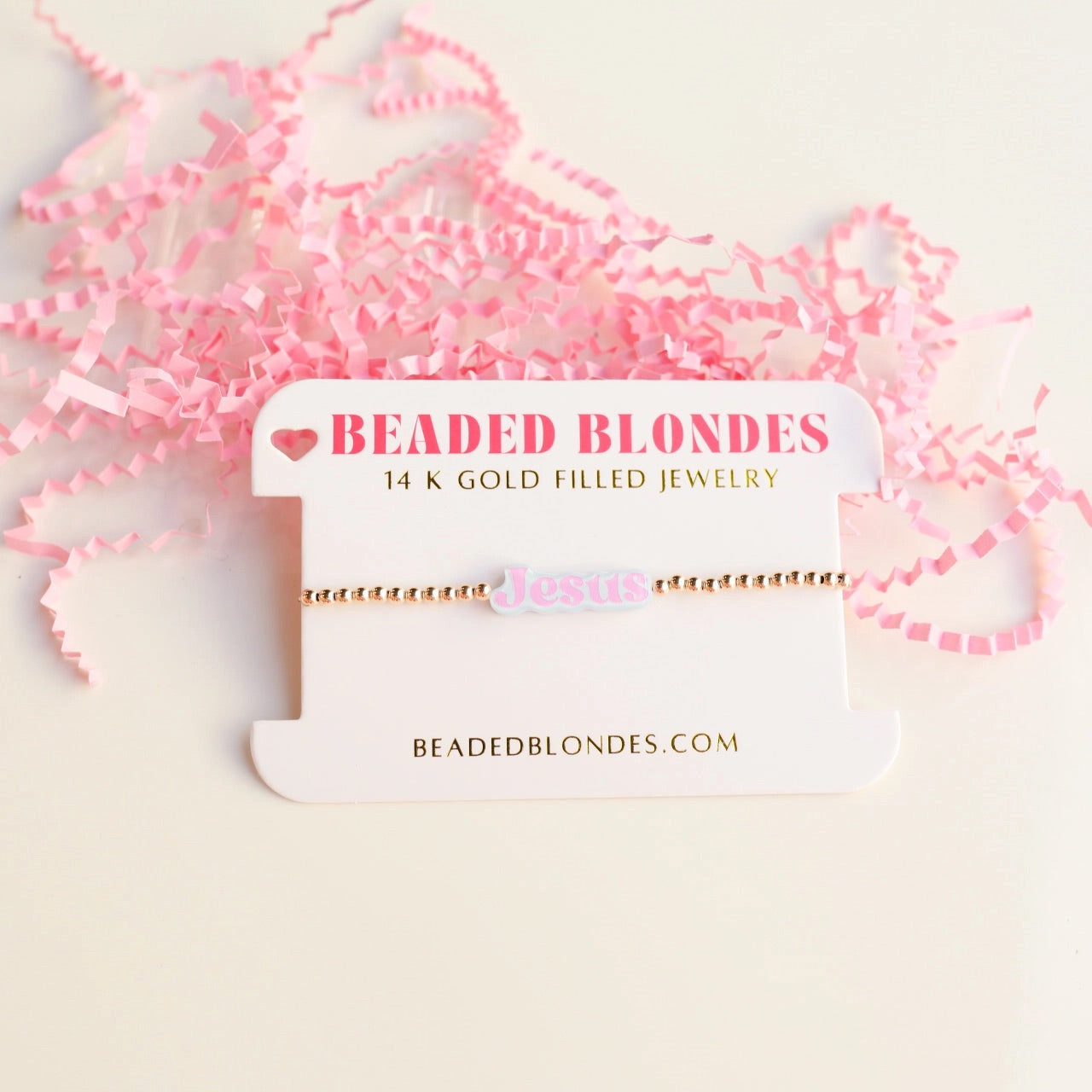 Jesus Beaded Blondes Bracelet