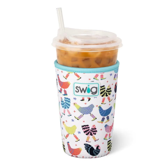 Funky Chicken Medium Swig Iced Cup Coolie