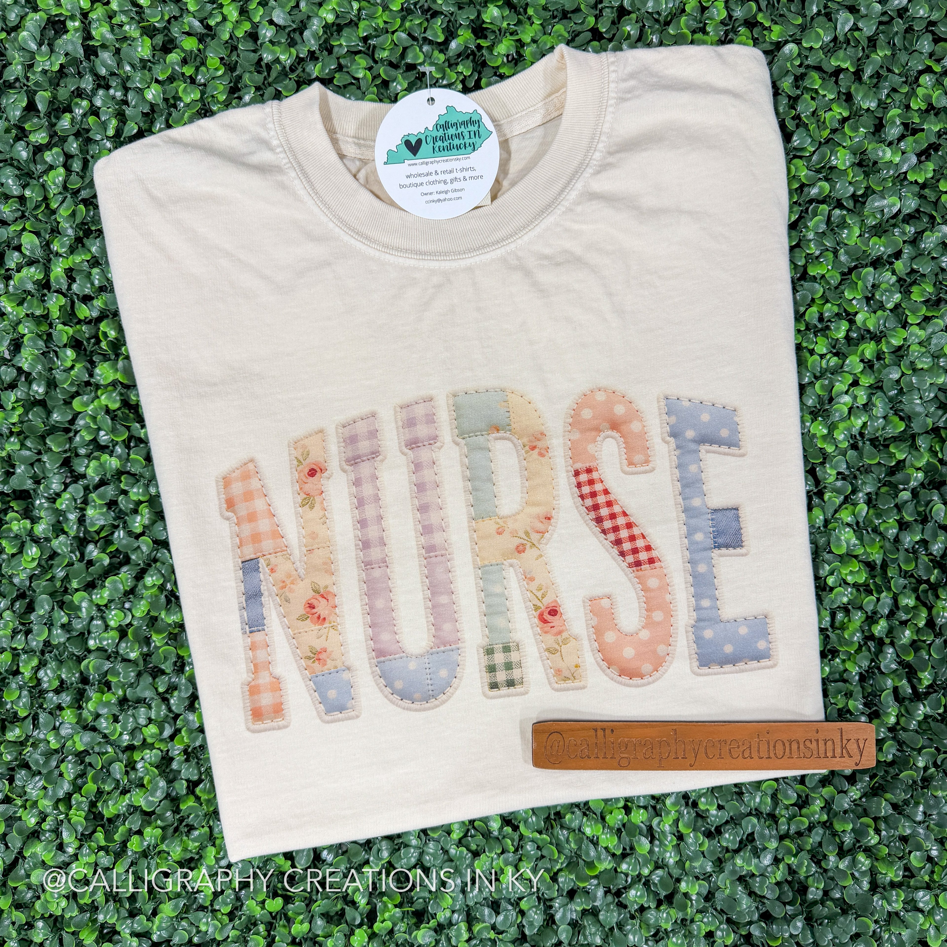 Faux Patchwork Nurse CC Tee