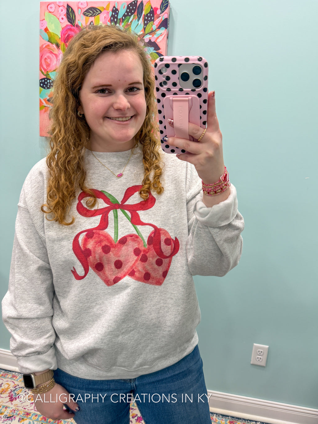 Heart Cherries Sweatshirt