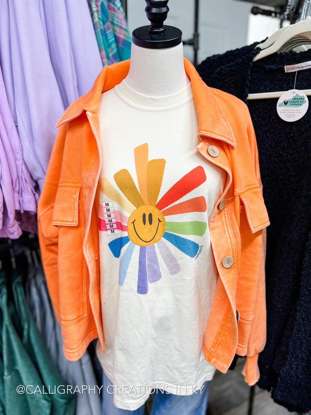 Lt. Orange | Acid Wash Crop Shacket