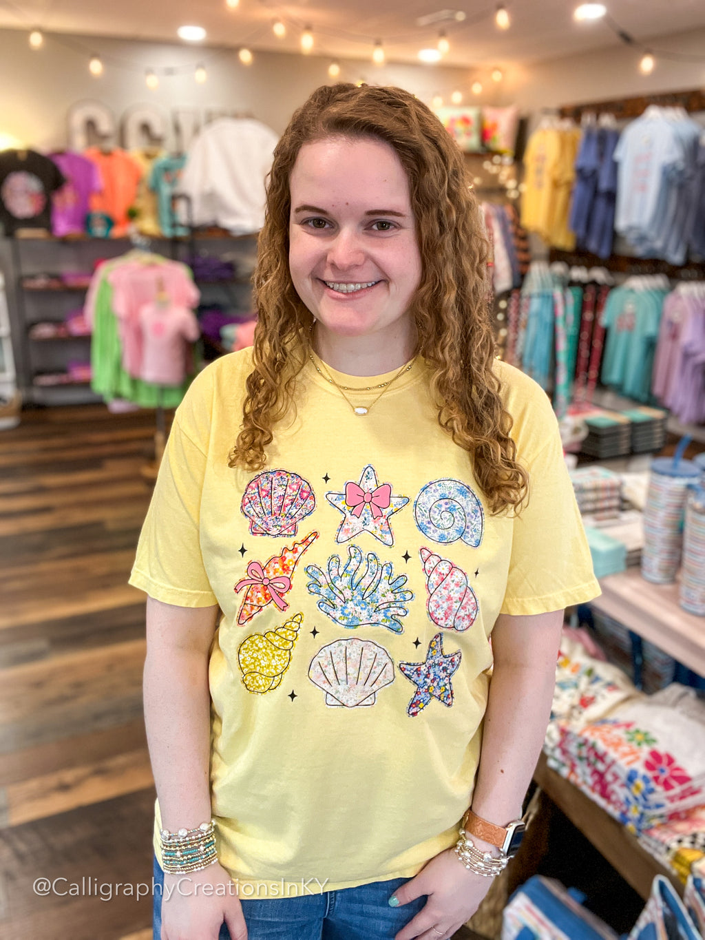 Multicolor Sea Shells Tee