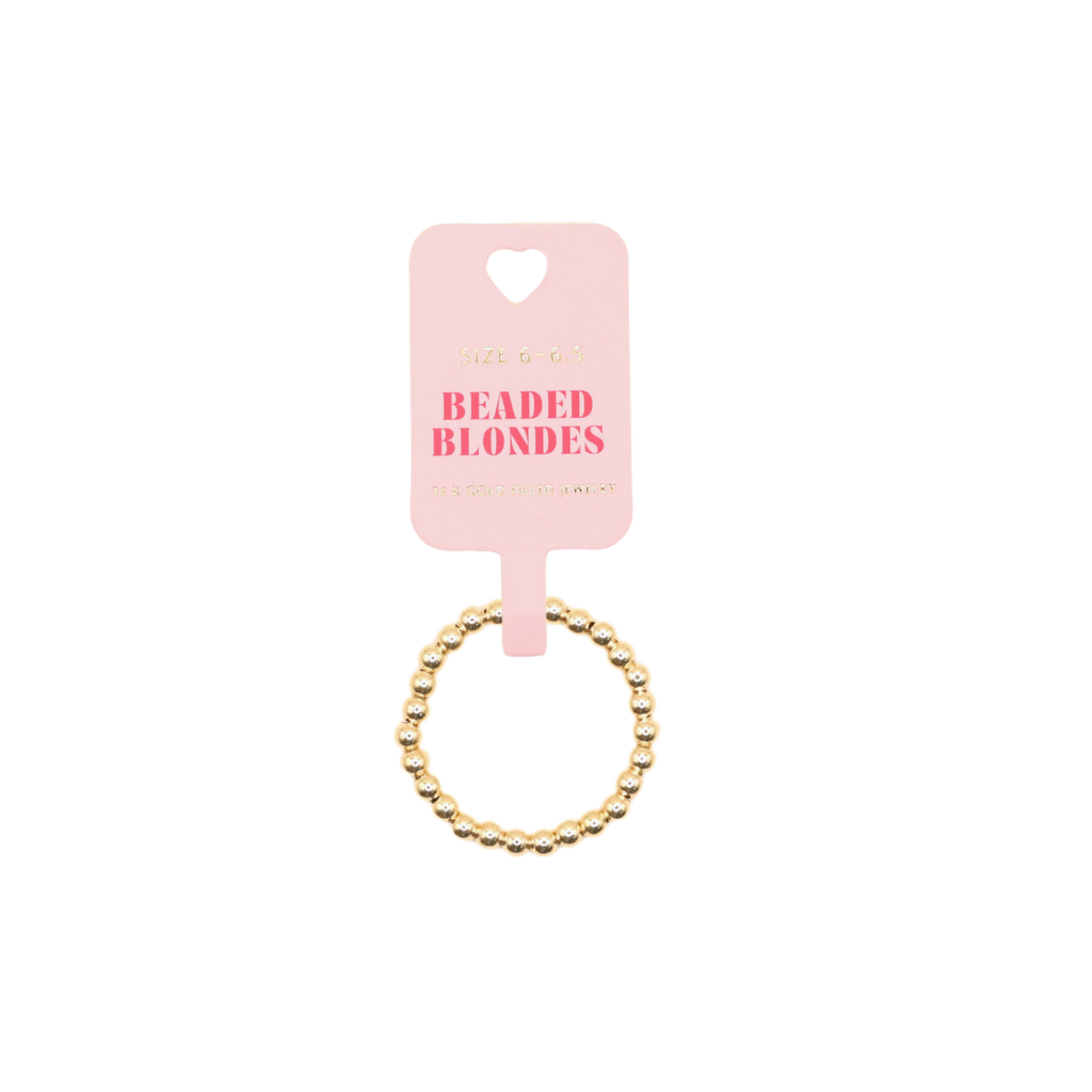 Ella Beaded Band Ring | Beaded Blondes