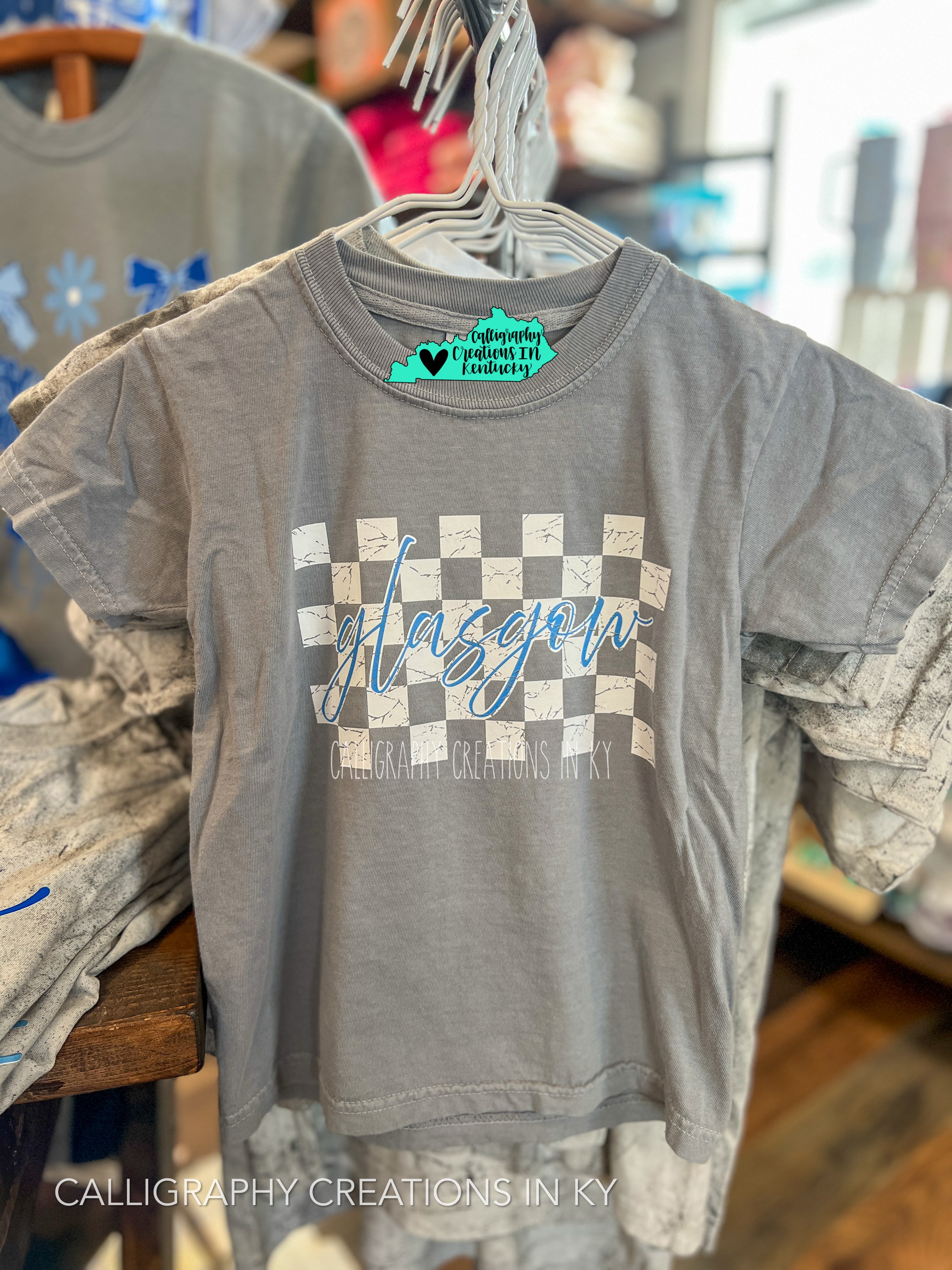 YOUTH Checkered Glasgow CC Tee