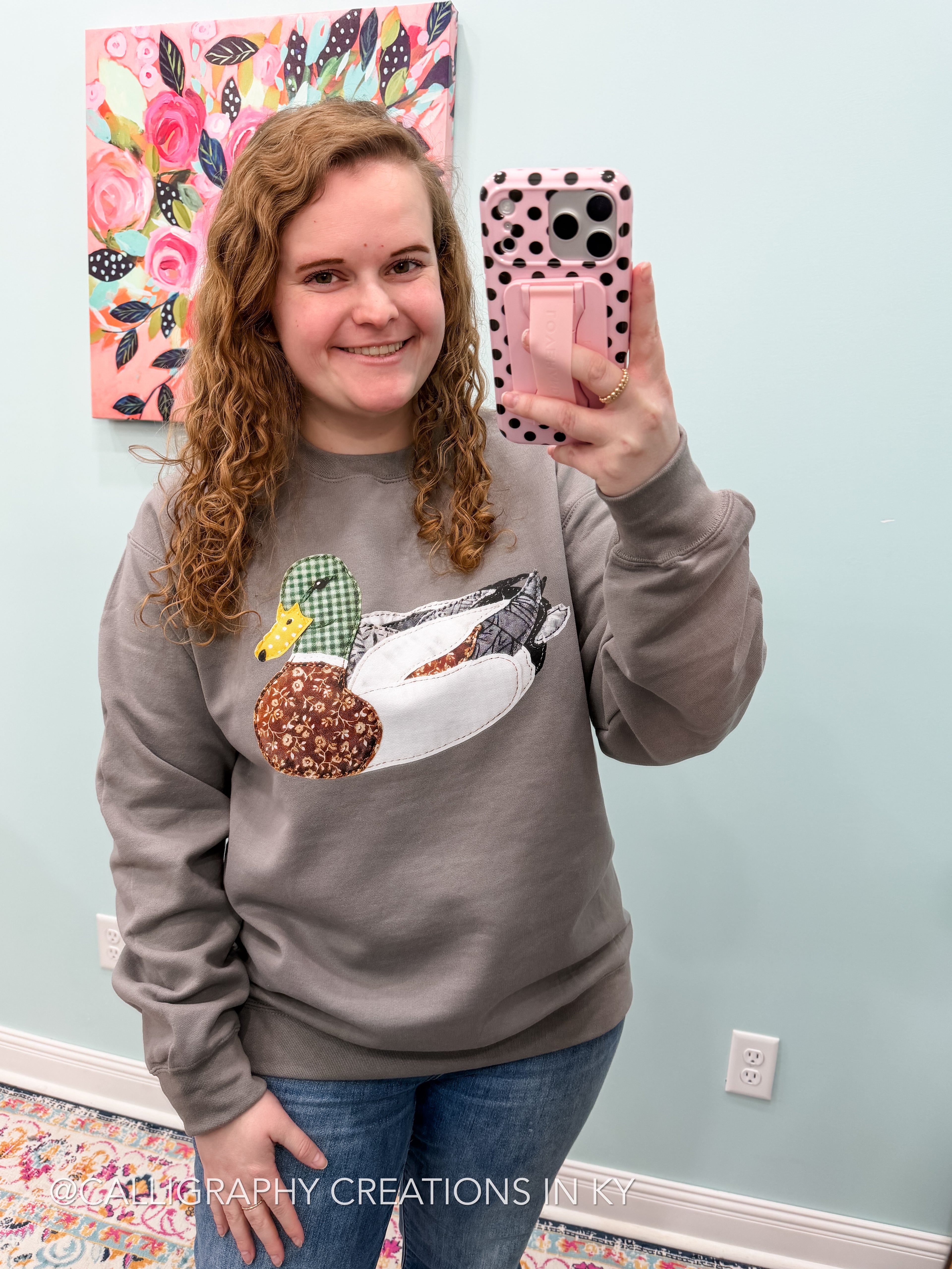 Faux Patchwork Mallard Sweatshirt {Made To Order}