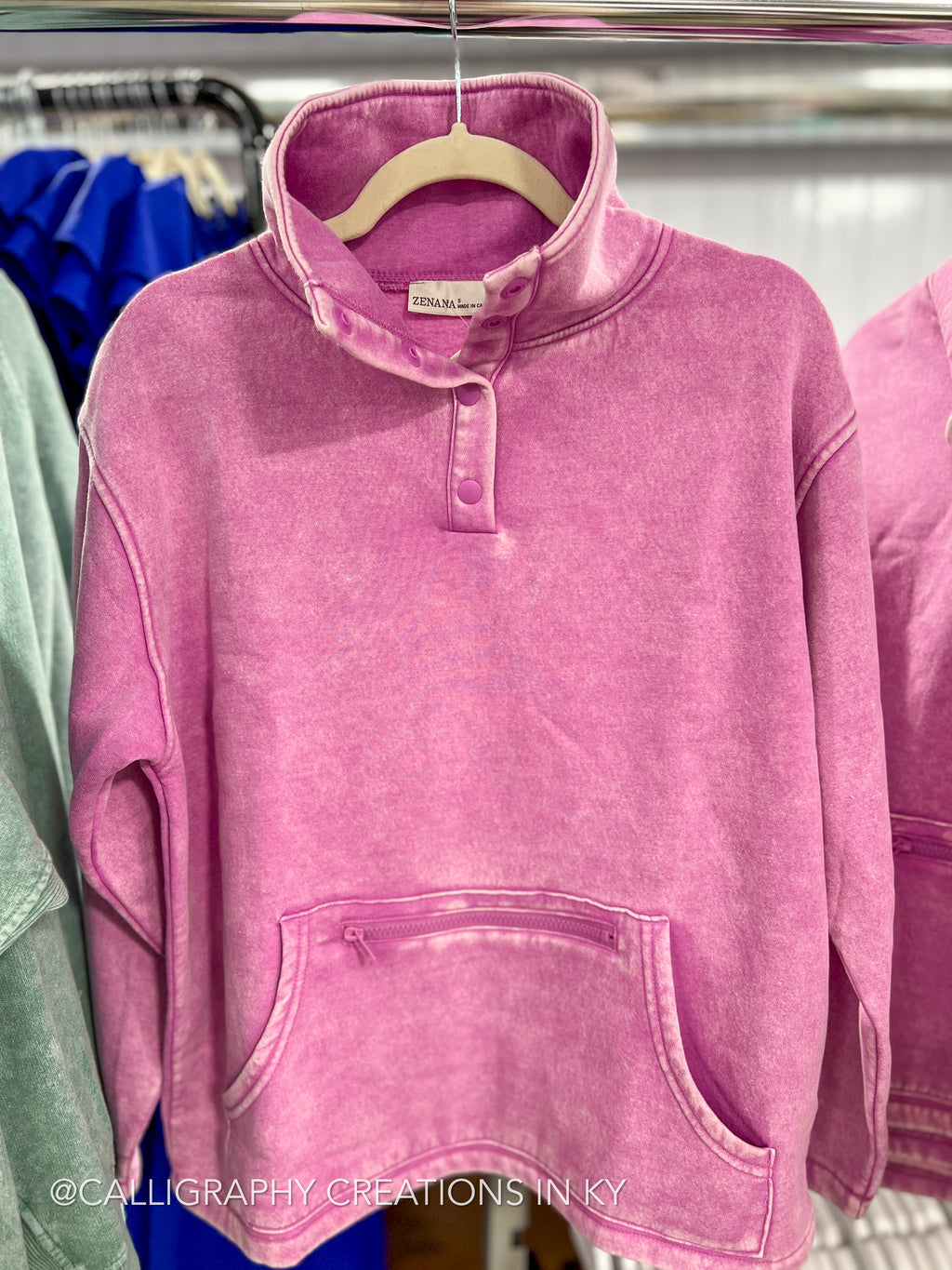 Mauve | Kangaroo Pocket Pullover