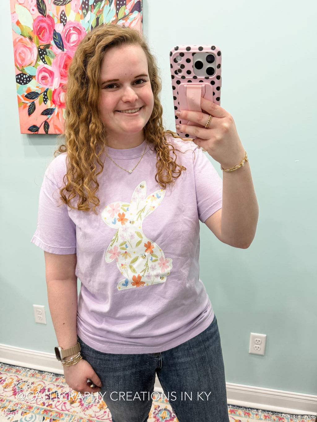 Wildflower Bunny CC Tee Doodles By Rebekah