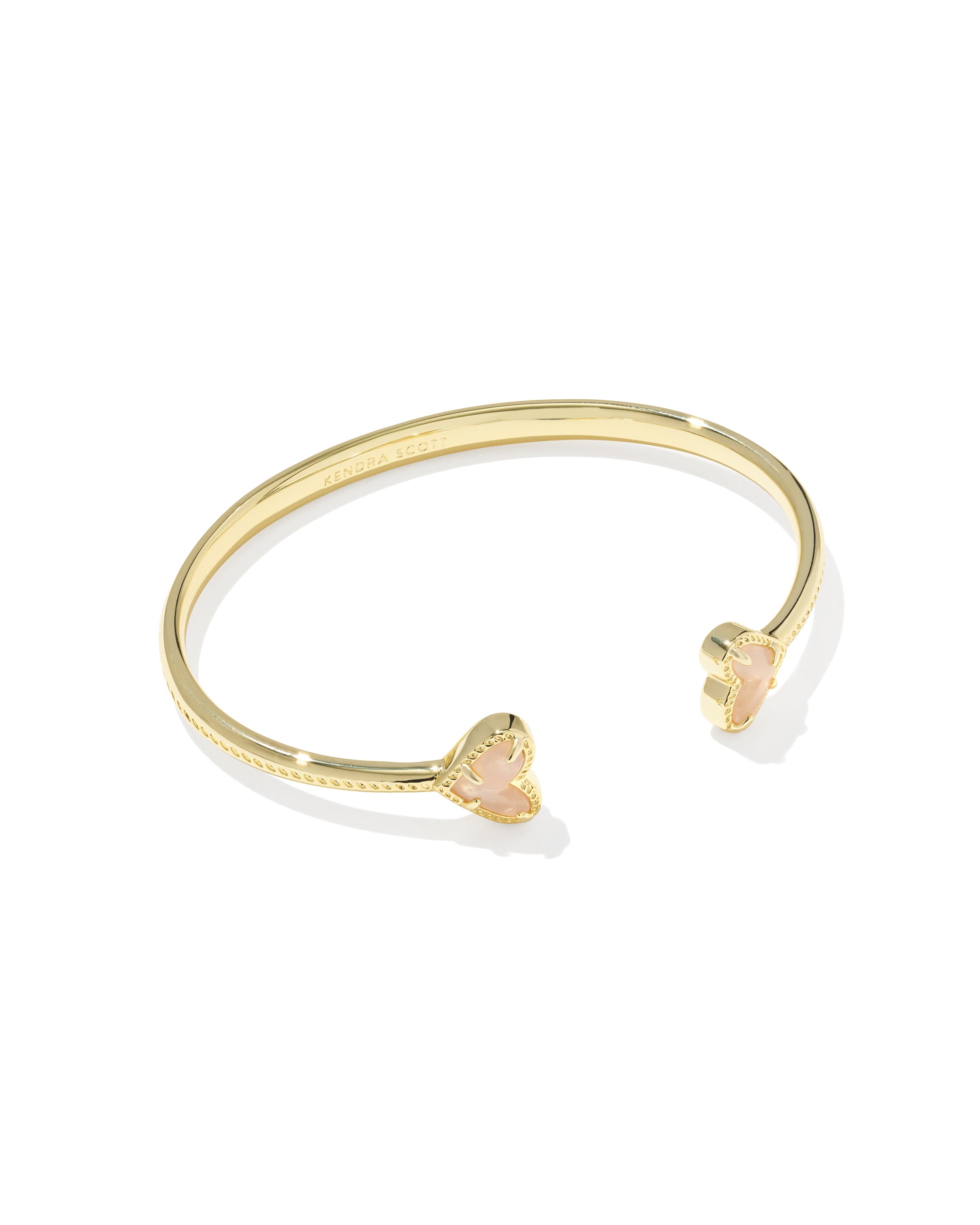 Kendra Scott bracelet with rose quartz hearts