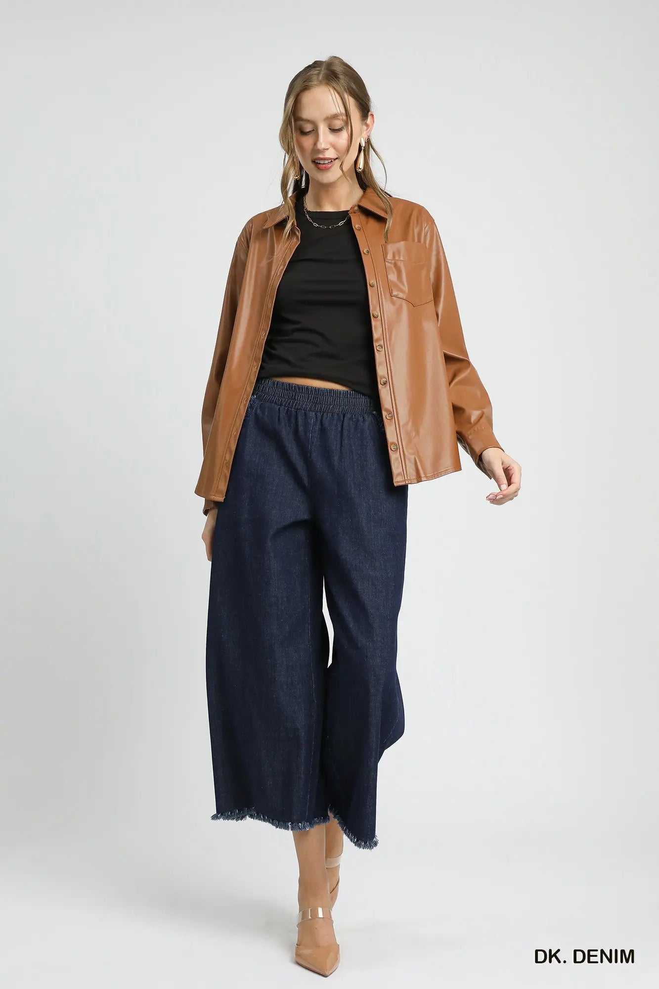 Dark | Fringe Denim Pants