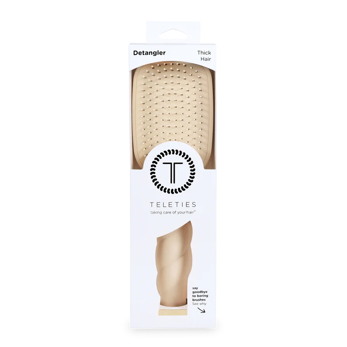 TELETIES Detangler Hair Brush for Thick Hair – Tan