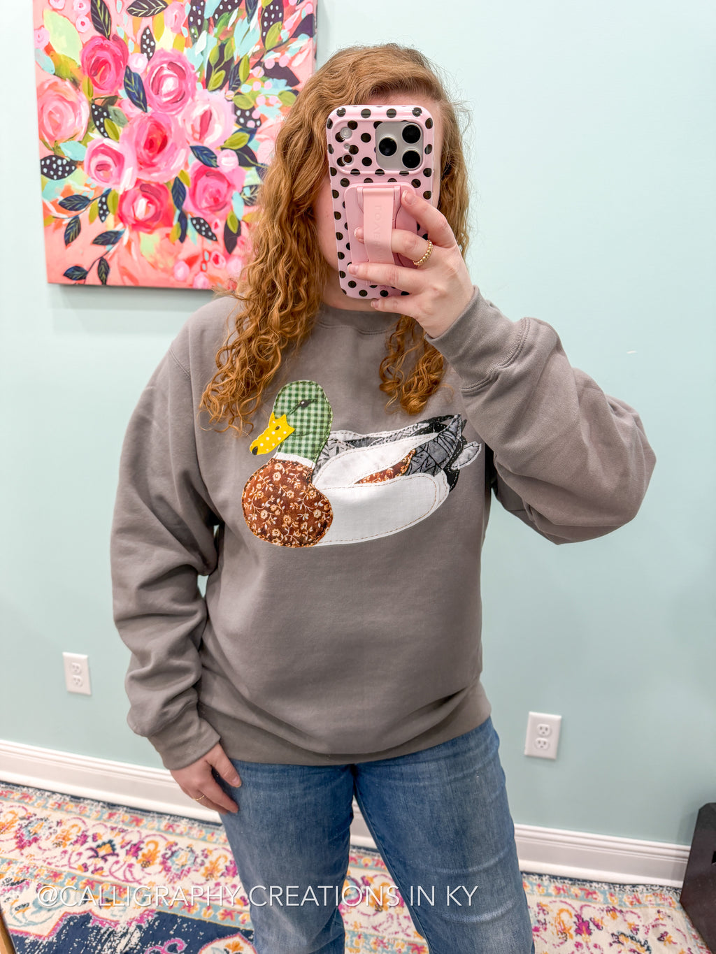 Faux Patchwork Mallard Sweatshirt {Made To Order}