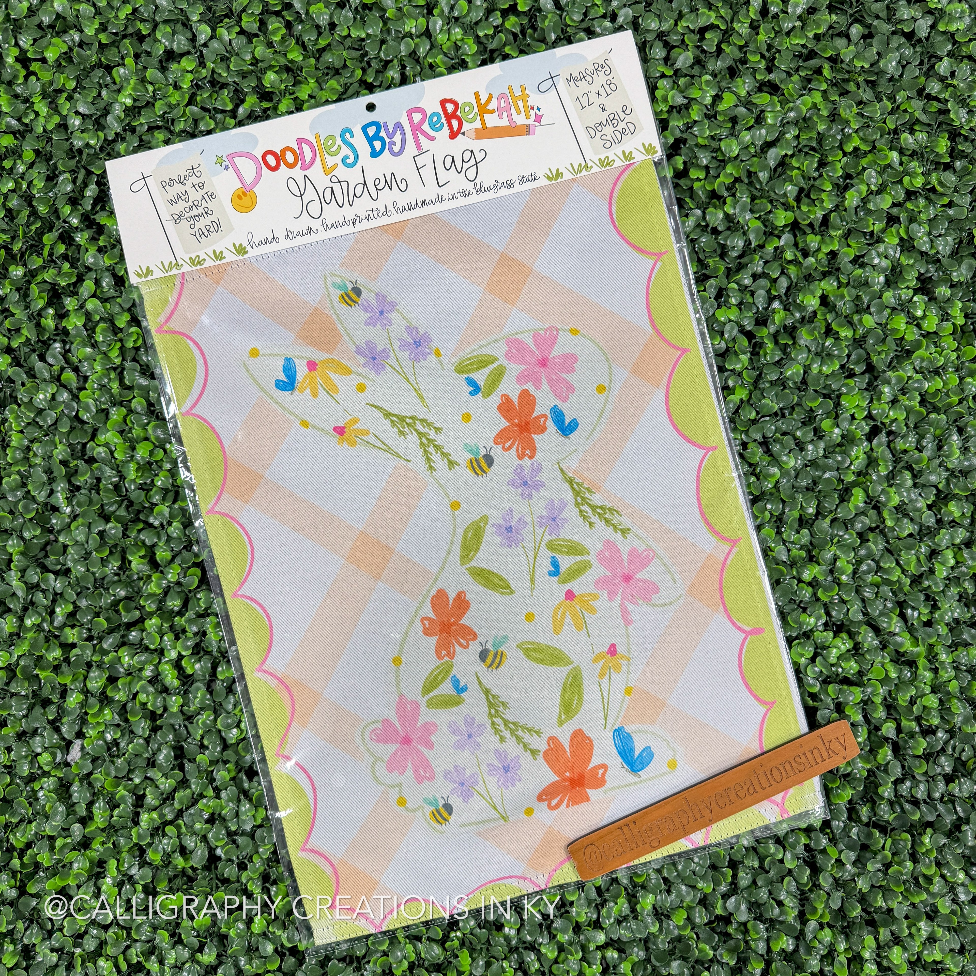 Wildflower Bunny Garden Flag