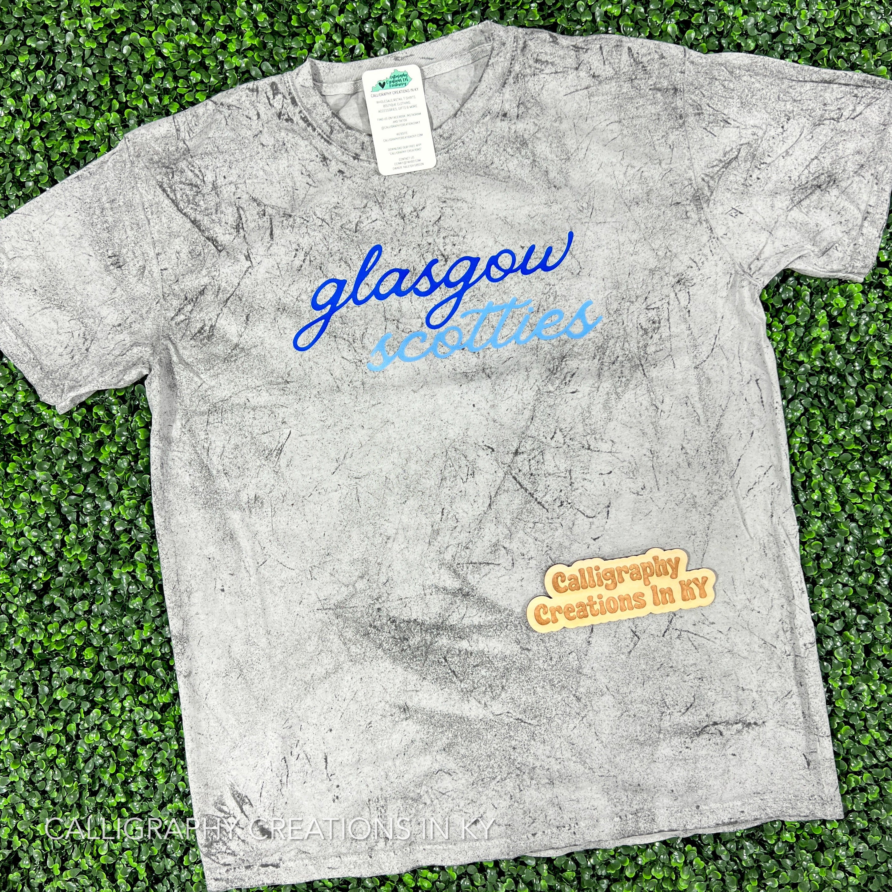 YOUTH Colorblast | Script Glasgow Scotties Tee