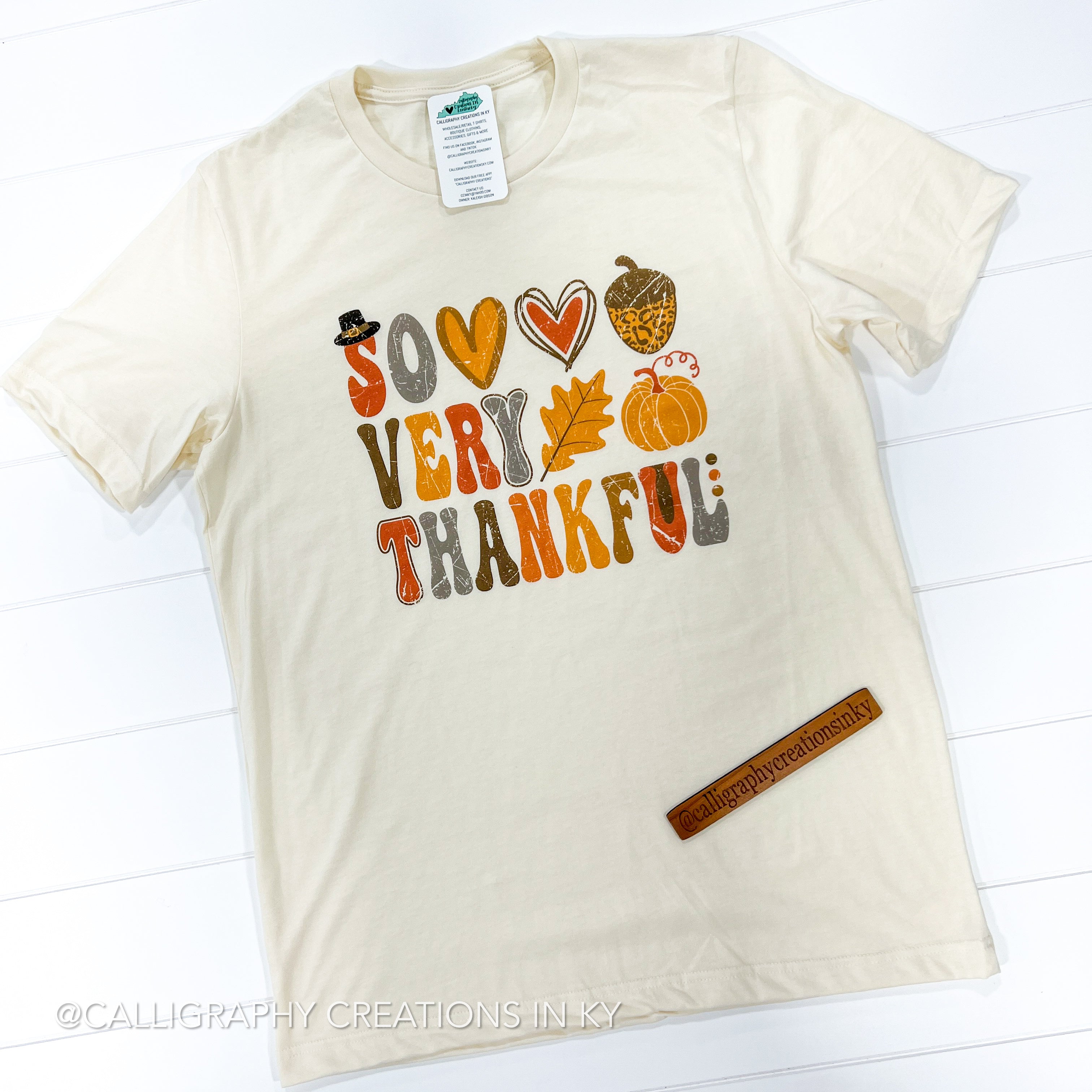 (ONE 3X LEFT) So Very Thankful Tee *FINAL SALE*