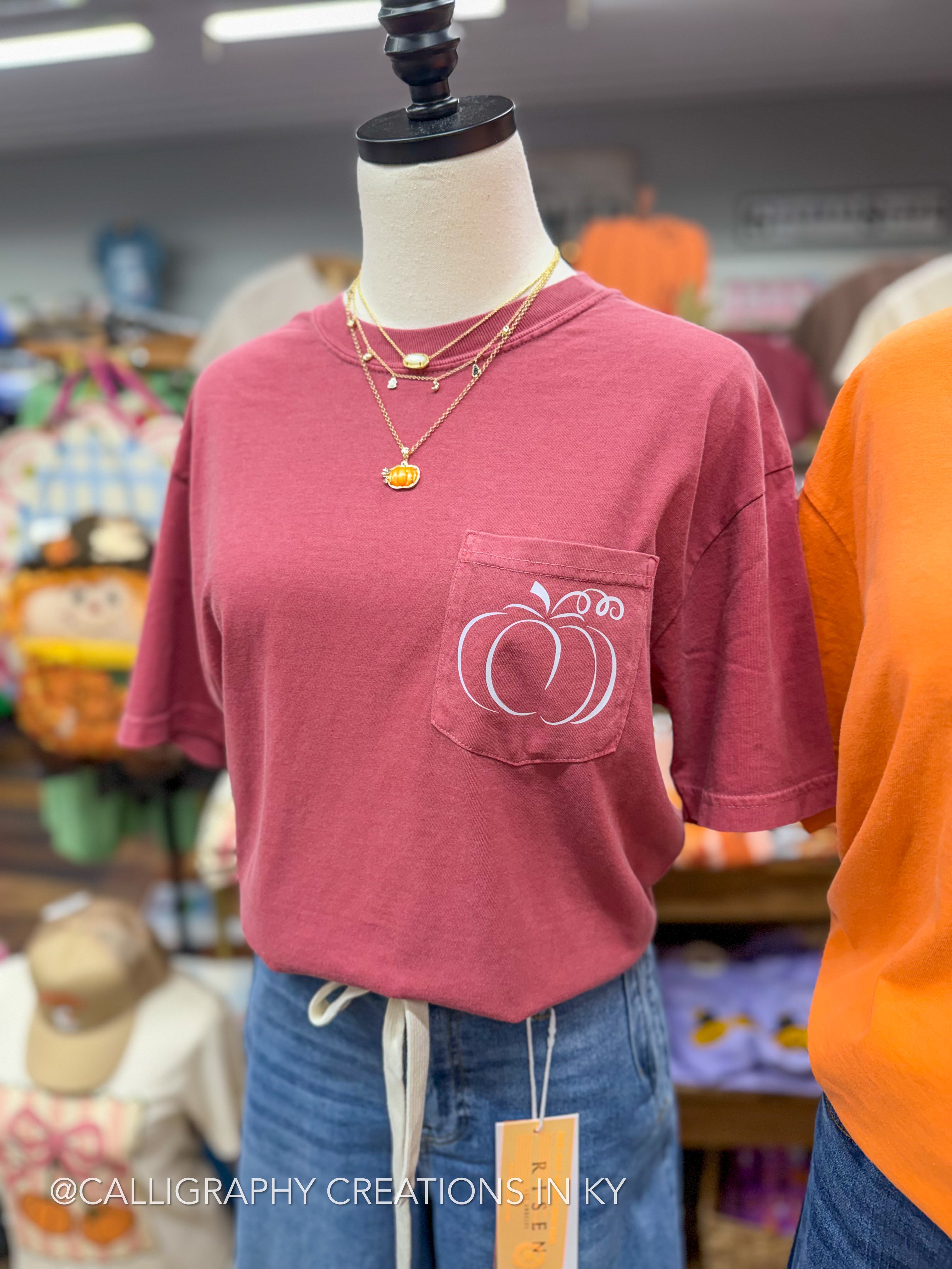 Pumpkin CC Pocket Tee